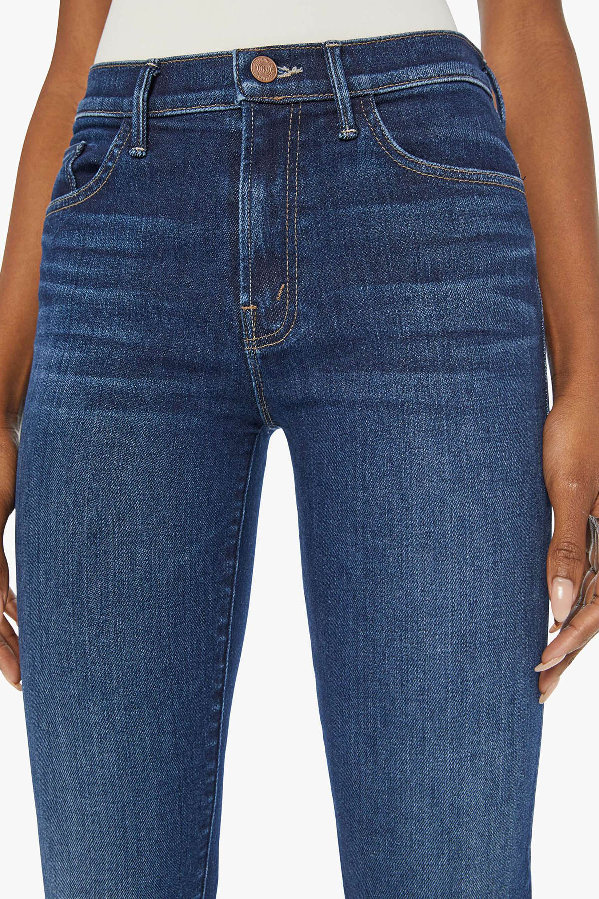 MOTHER Damen Bootcut Jeans The Insider Ankle Mind Games BLAU Bild 5