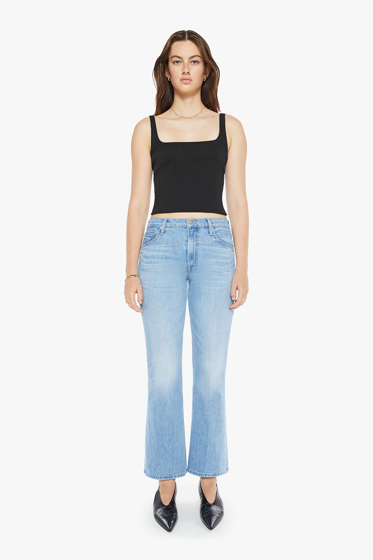 MOTHER Damen Jeans The Bookie Flood Blau BLAU Bild 2