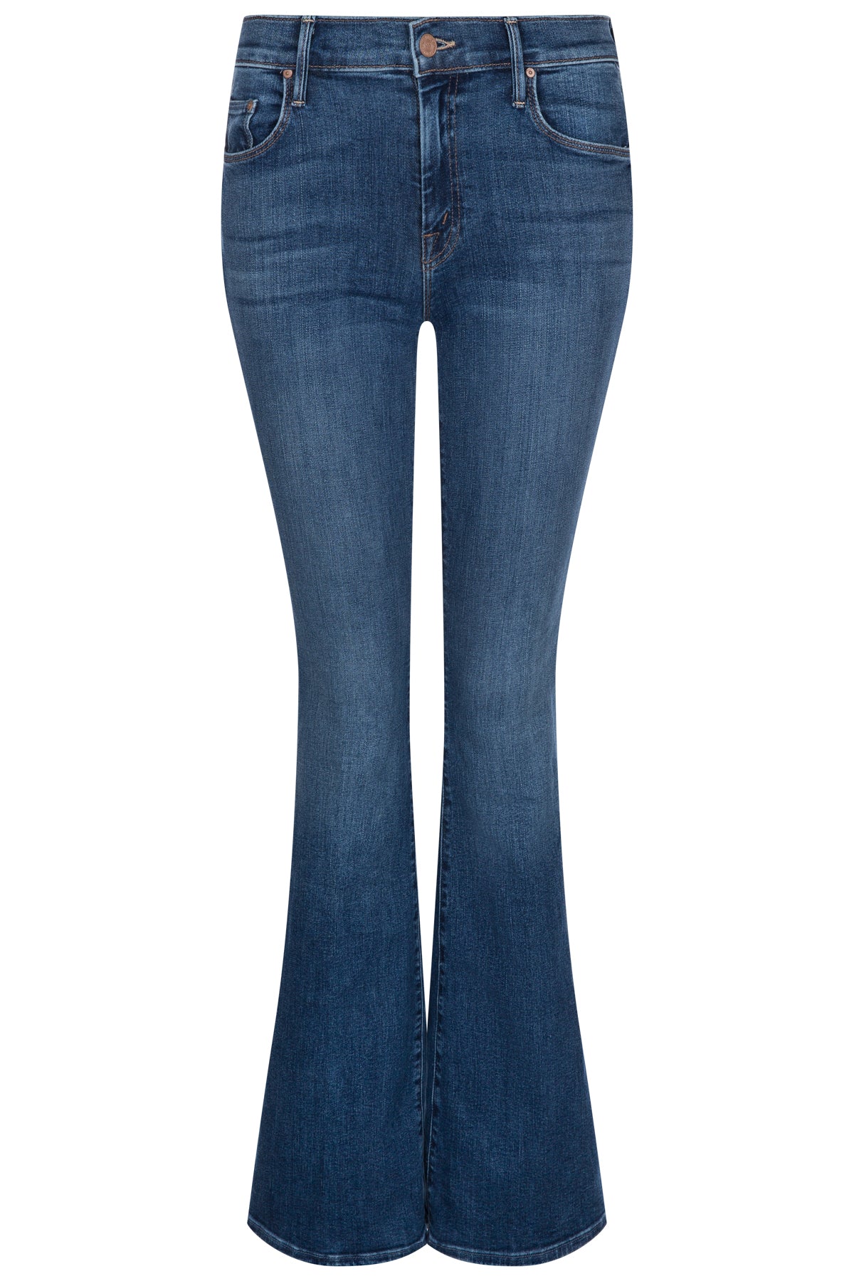 MOTHER Damen Jeans The Down Low Weekender Heel Blau BLAU Bild 1