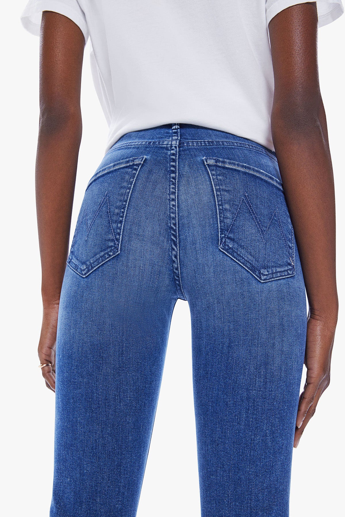 MOTHER Damen Jeans The Mid Rise Dazzler Ankle Wish on a Star BLAU Bild 5