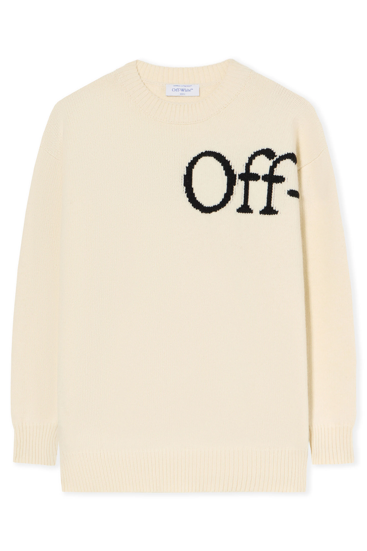 Off-White Damen Bookish Knit Strickpullover Natur-Weiss 0110-white Bild 1