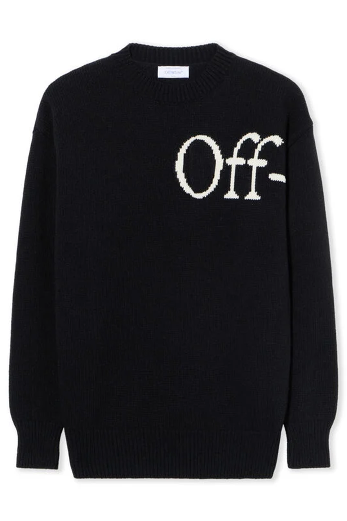 Off-White Damen Bookish Knit Strickpullover Schwarz 1001-black--wh Bild 1
