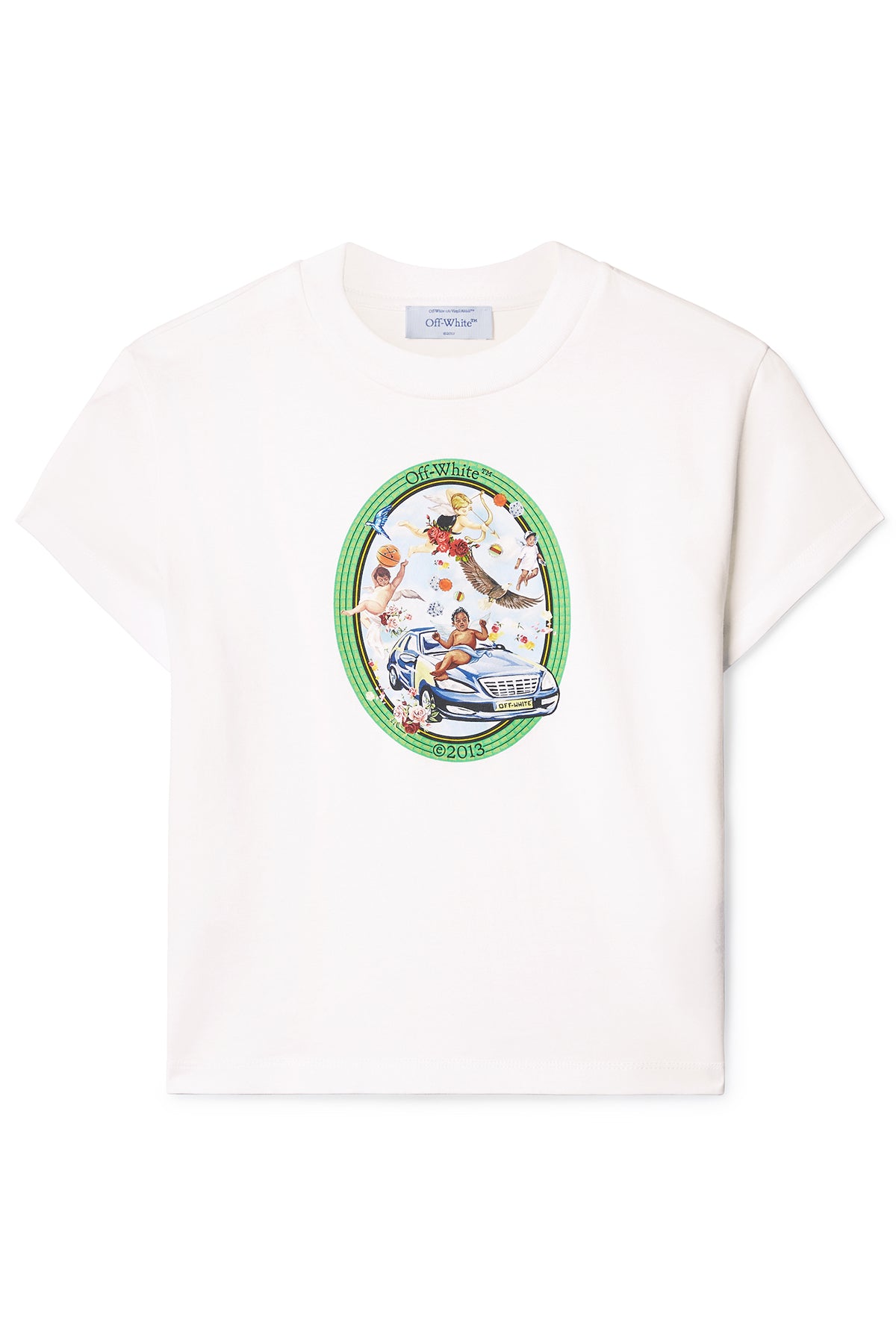 Off-White Damen Fresco Oval T-Shirt Weiss WEISS Bild 1