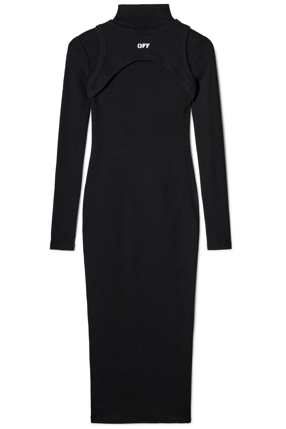 Off-White Damen Off Stamp Midikleid Schwarz 1001-black--wh Bild 1