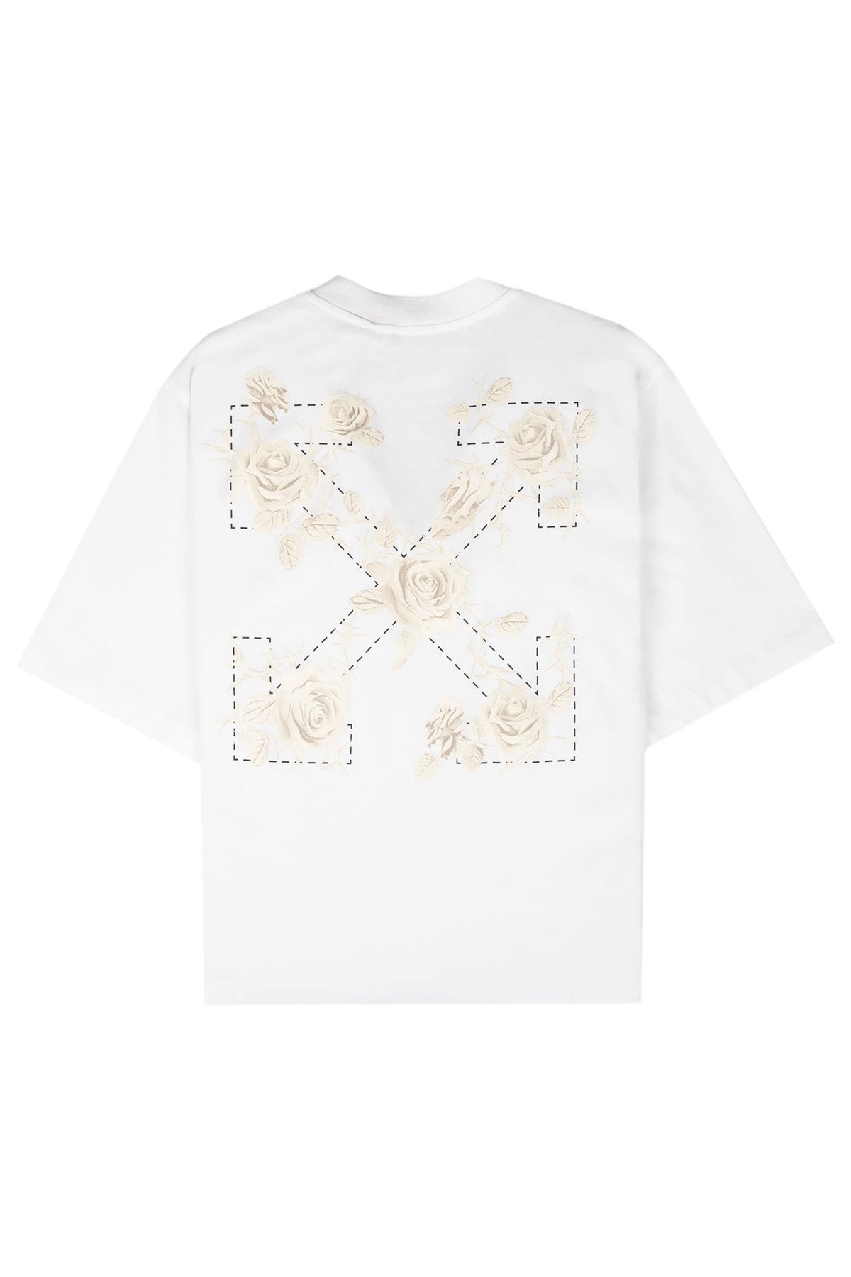 Off-White Damen Roses Arrows Boxy T-Shirt Weiss WEISS Bild 2