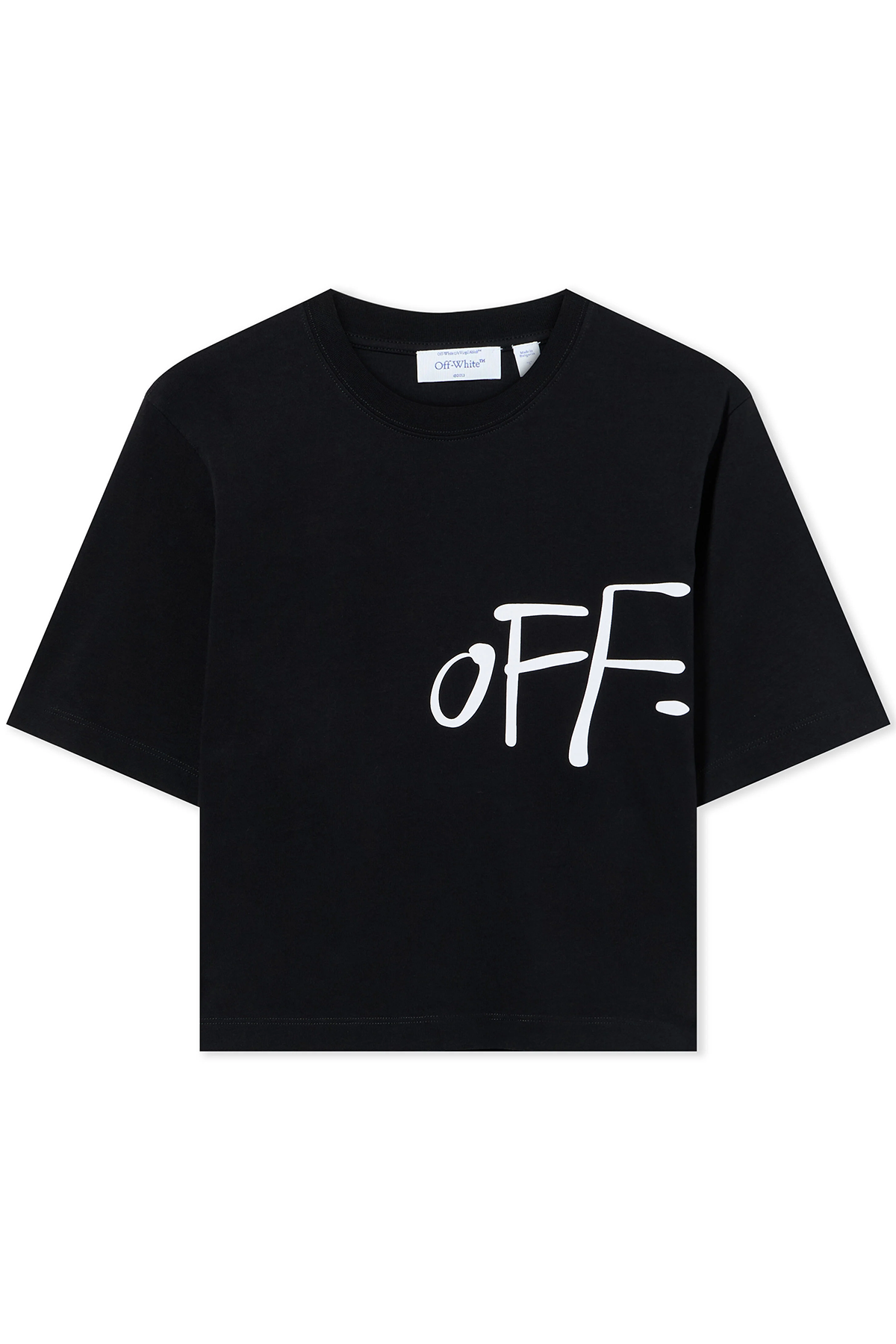 Off-White Damen Shared Logo Boxy T-Shirt Schwarz SCHWARZ Bild 1