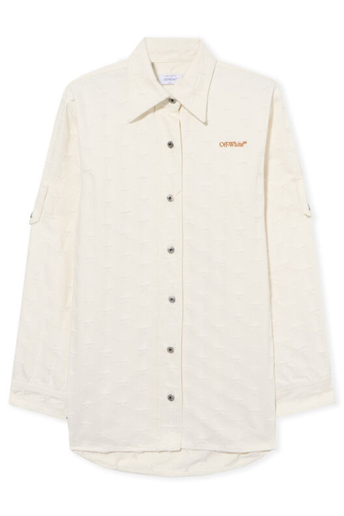 Off-White Damen Star Jacq Denim Shirt Jacke Weiss 0260-White Star-Tobacco Bild 1