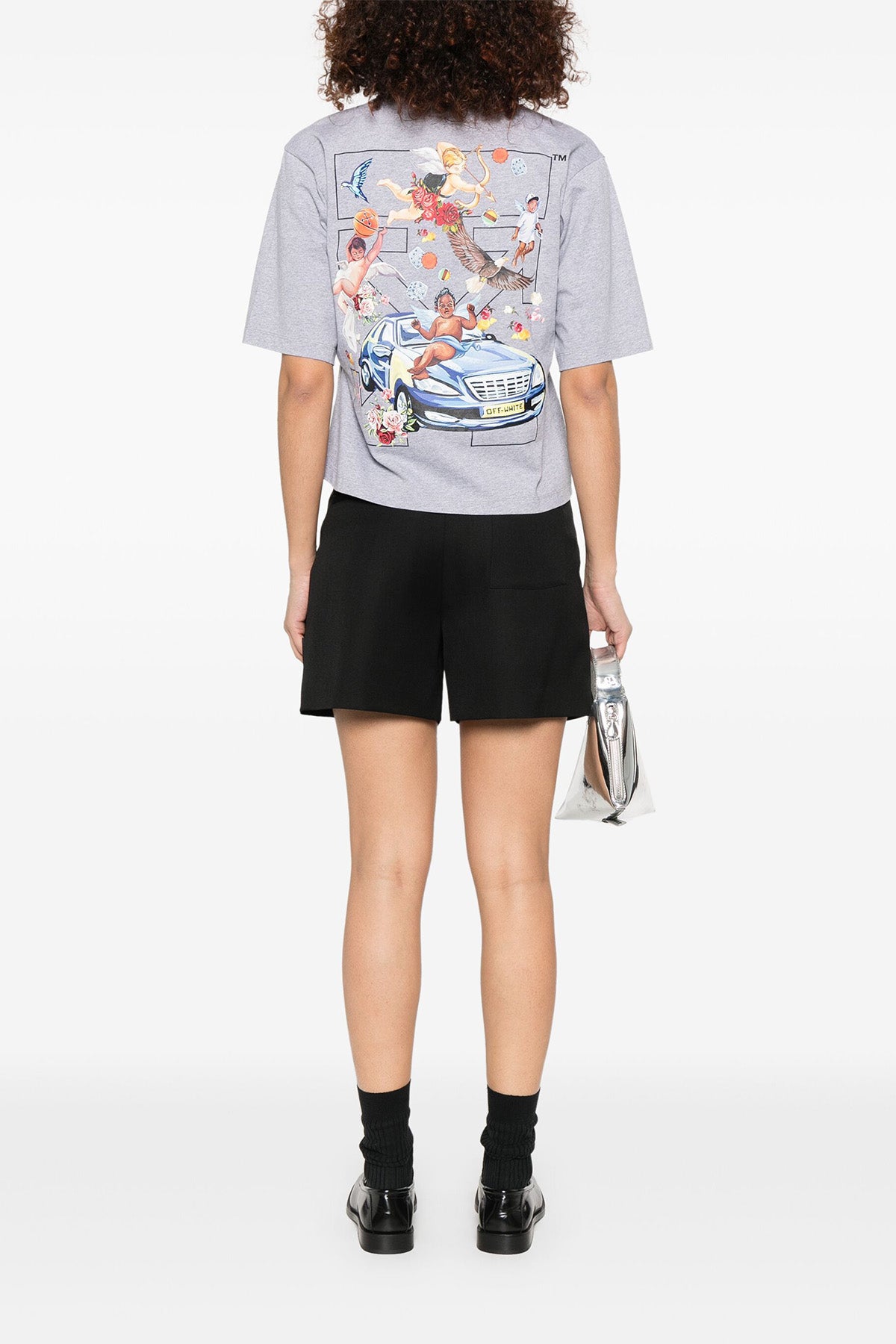 Off-White Damen T-Shirt Grau meliert GRAU-MELANGE Bild 3