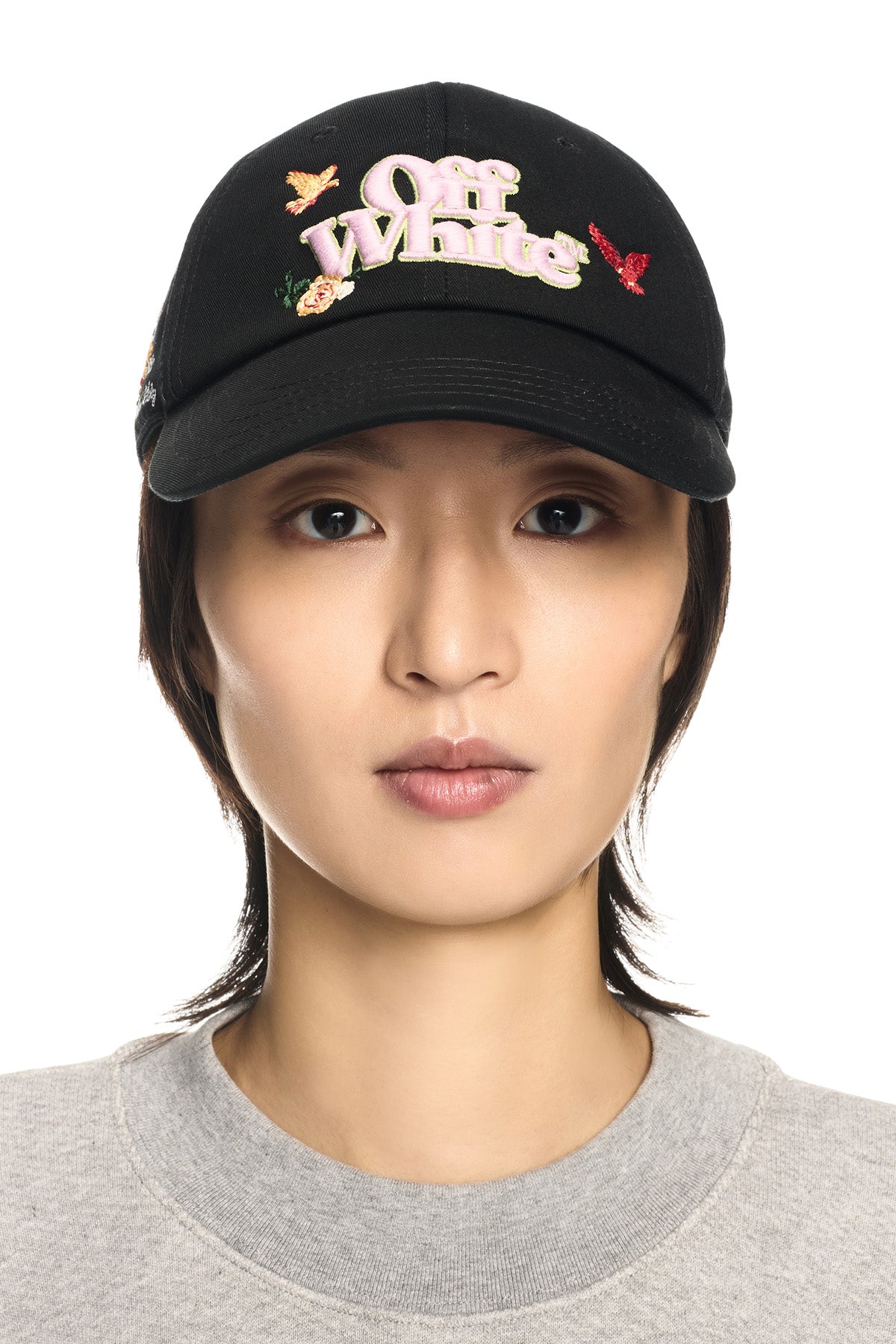 Off-White Damen Varsity Baseball Cap Schwarz SCHWARZ Bild 2