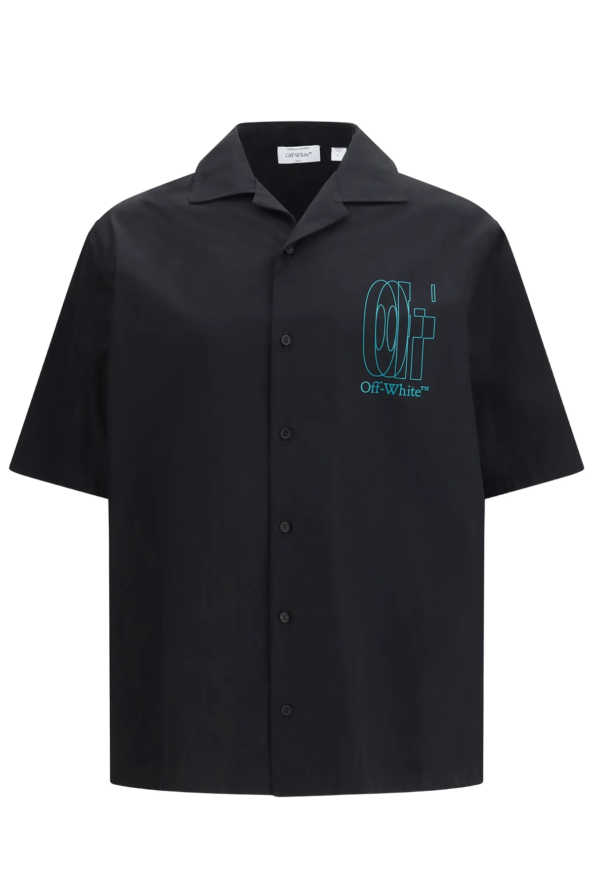 Off-White Herren Big Doub Arr Pop Bowling Shirt Schwarz SCHWARZ Bild 1