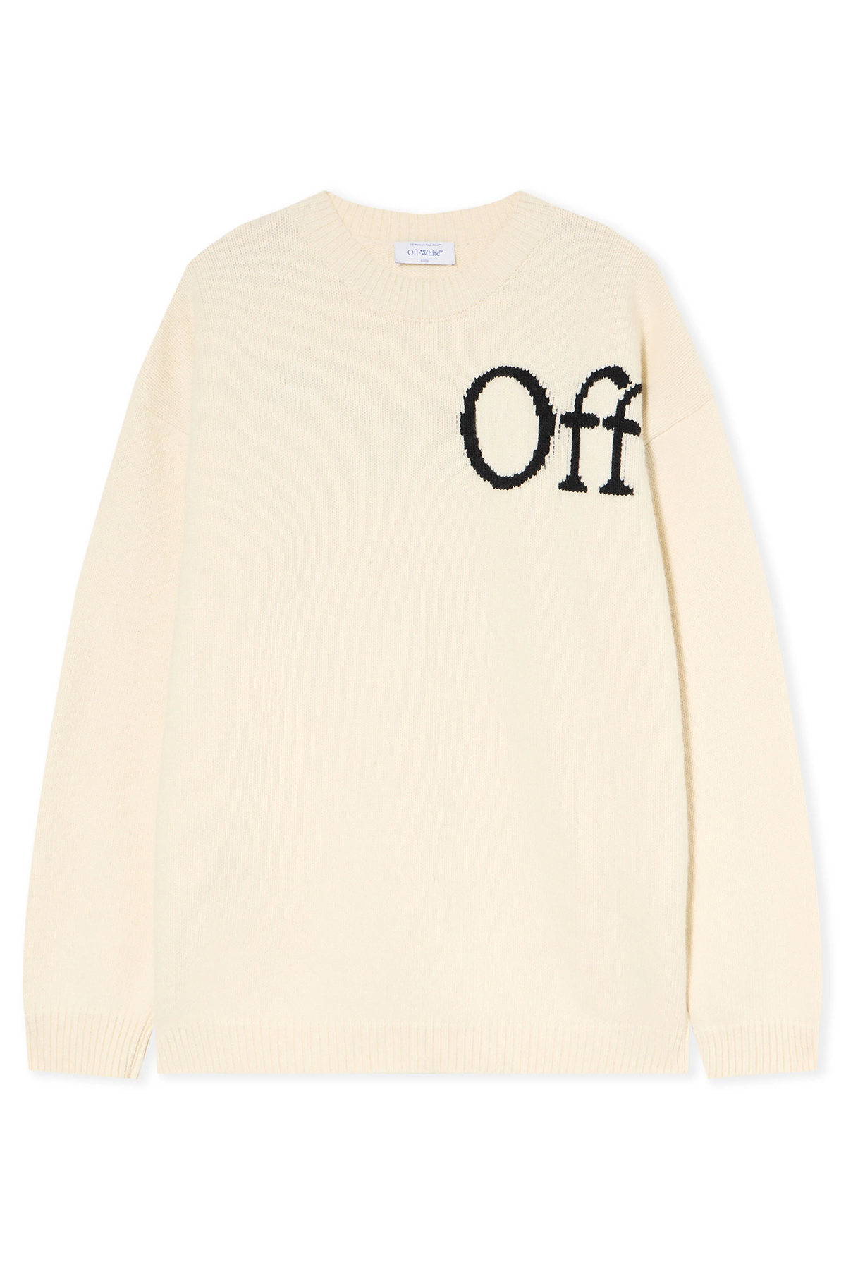 Off-White Herren Bookish Knit Strickpullover Natur-Weiss 0b10-cream-bl Bild 1