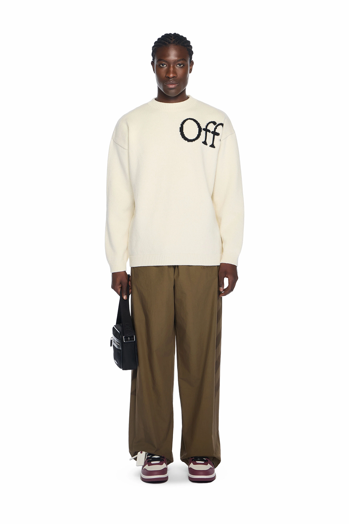 Off-White Herren Bookish Knit Strickpullover Natur-Weiss 0b10-cream-bl Bild 2
