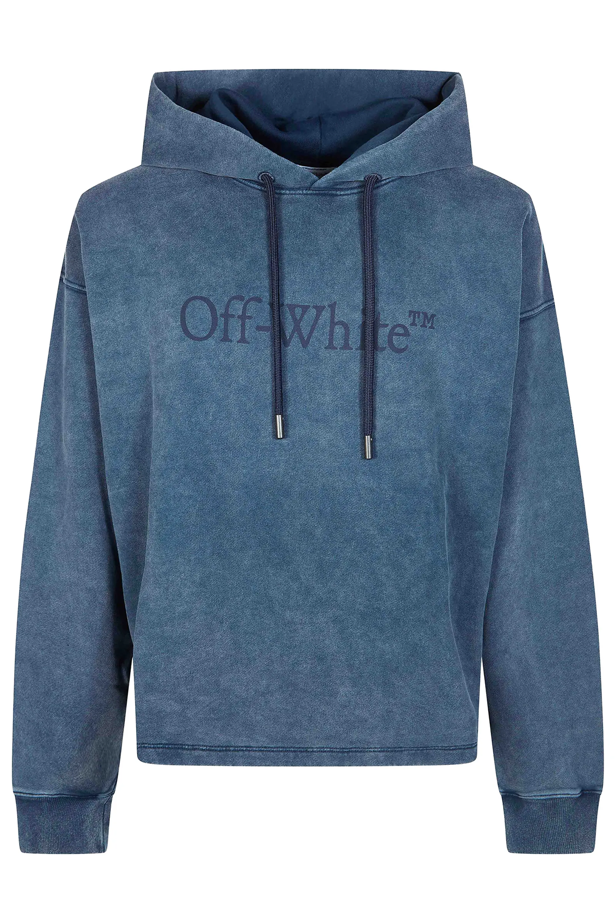 Off-White Herren Bookish Mar No Pkt Hoodie Night Sky MARINE-BLAU Bild 1