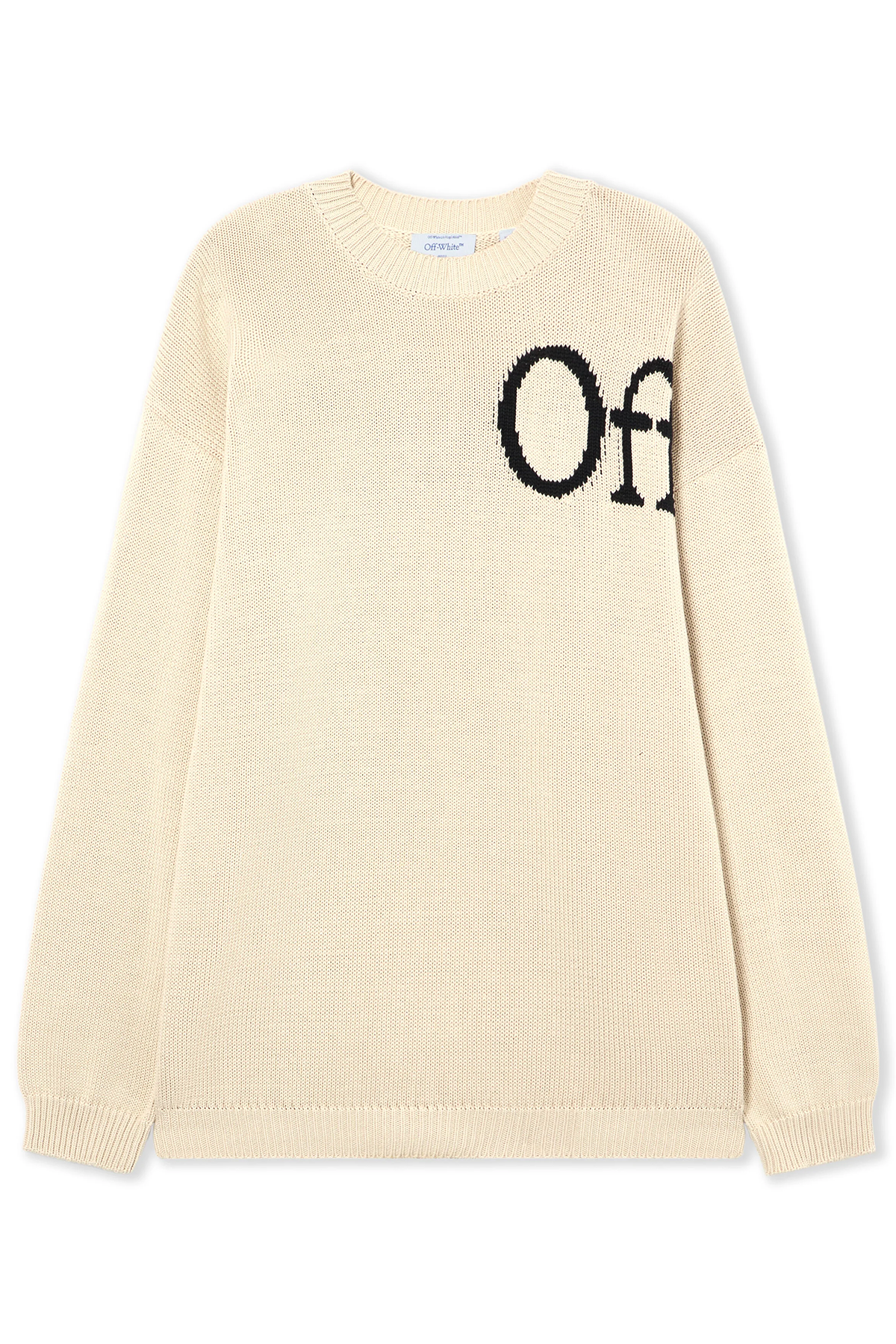 Off-White Herren Bookish Shared Crewneck Sweater Cream NATUR-WEISS Bild 1