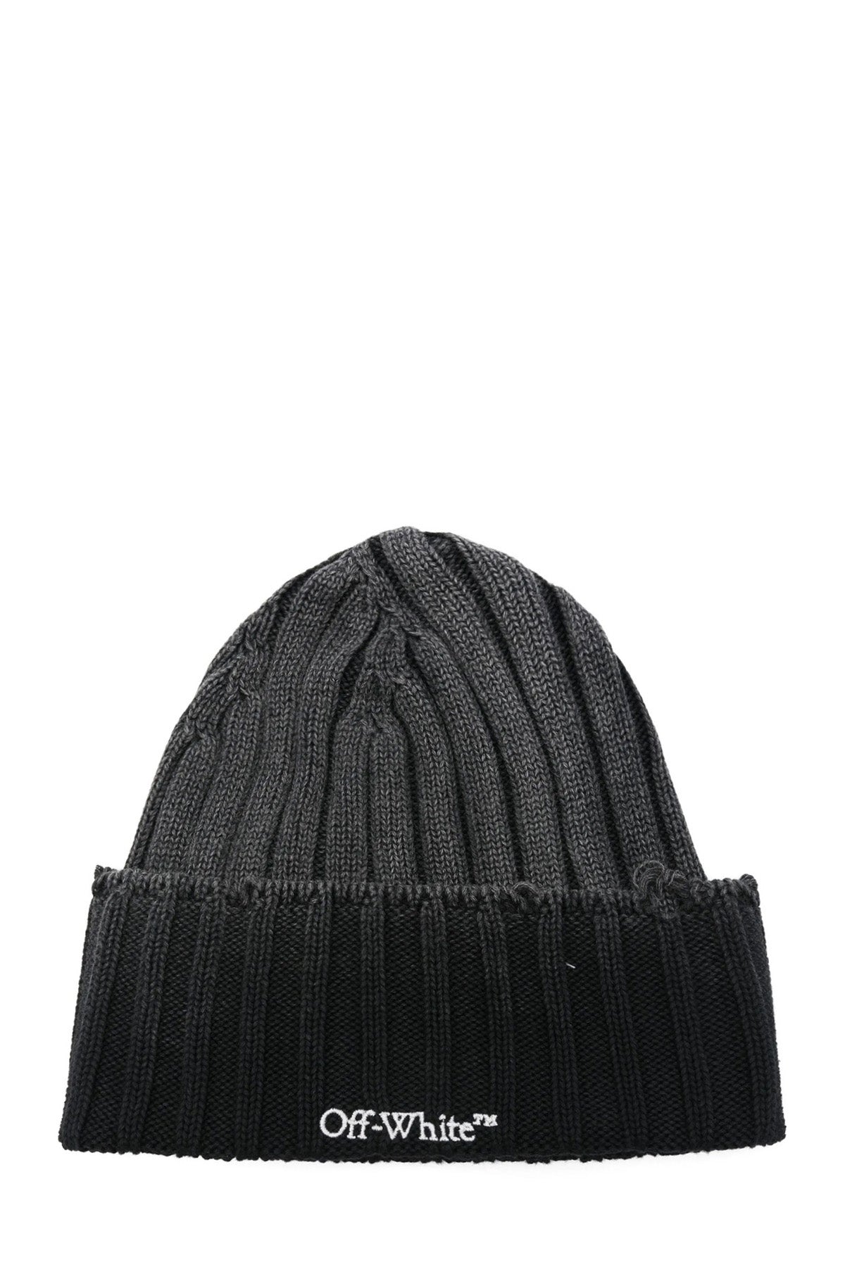 Off-White Herren Bookish Washed Strickmütze Schwarz 1301-vintage-bl Bild 1
