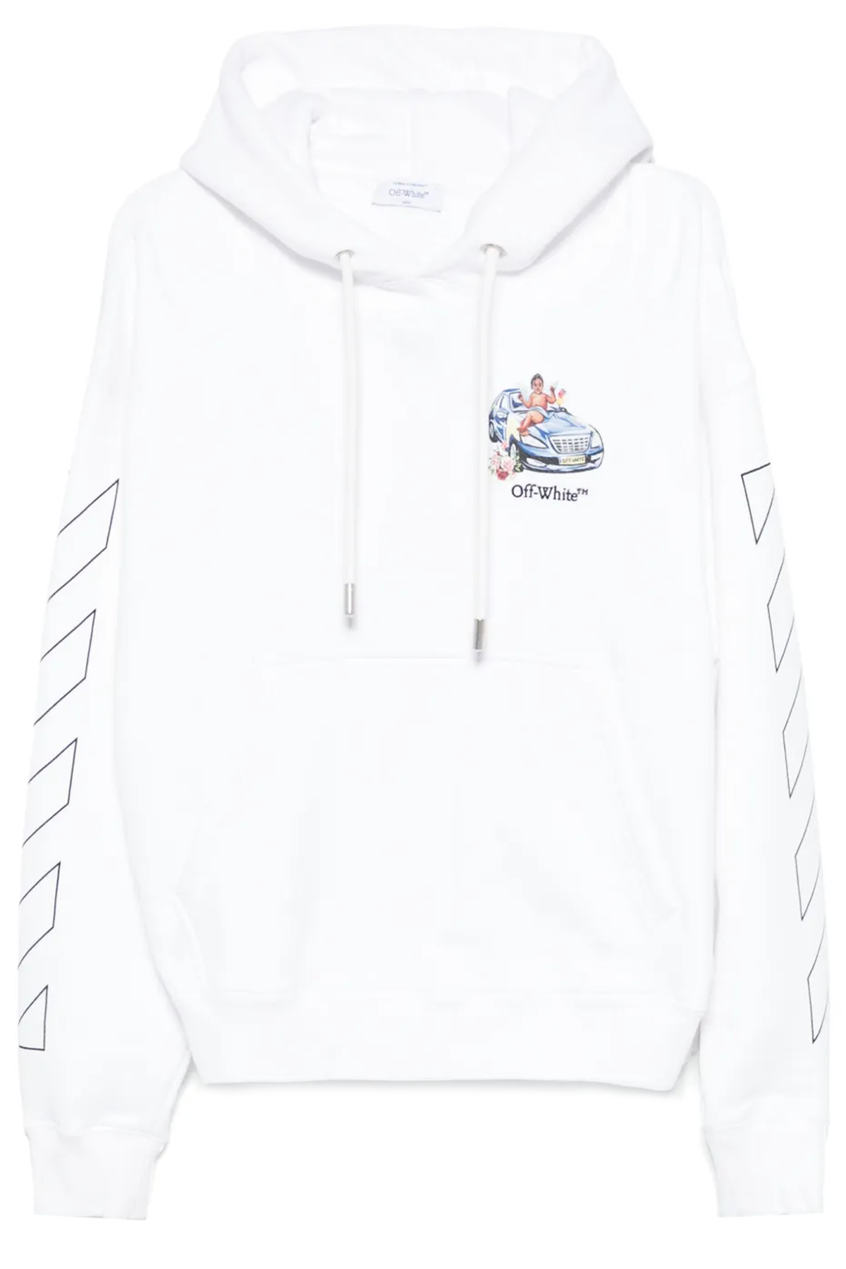 Off-White Herren Fresco Arrow Skate Hoodie Weiss WEISS Bild 1