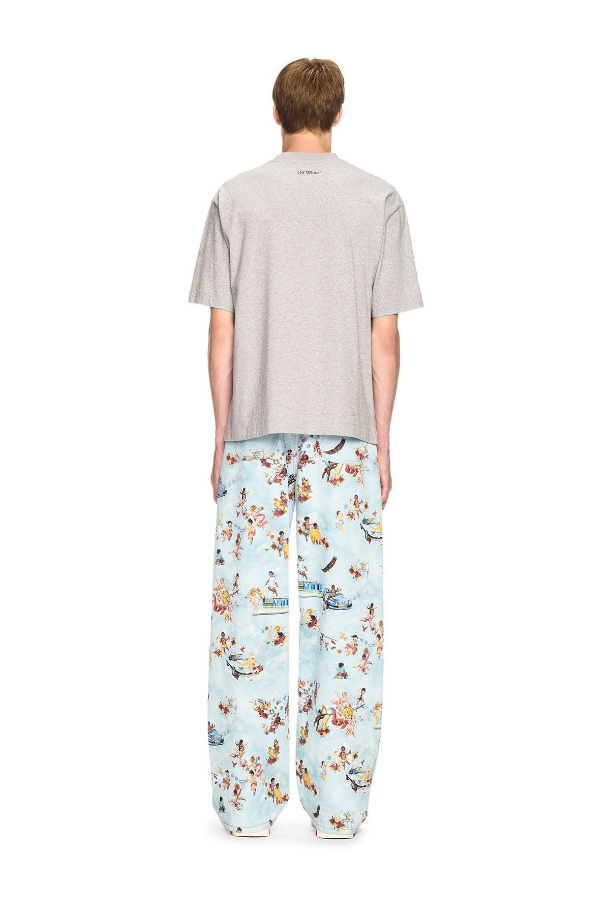 Off-White Herren Fresco T-Shirt Grau meliert GRAU-MELANGE Bild 3