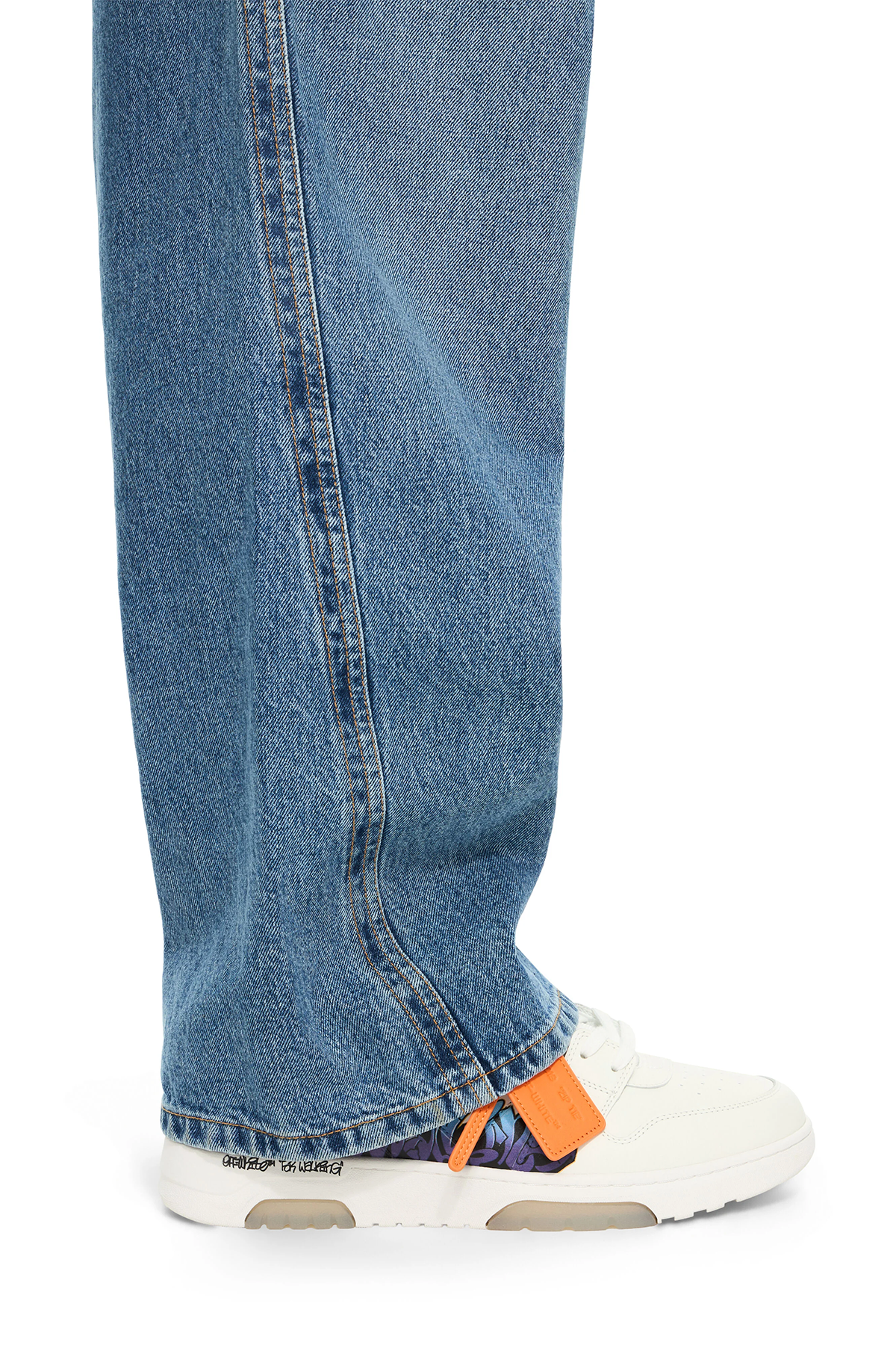 Off-White Herren Out of Office "For Walking" Art Sneaker Weiss WEISS Bild 2