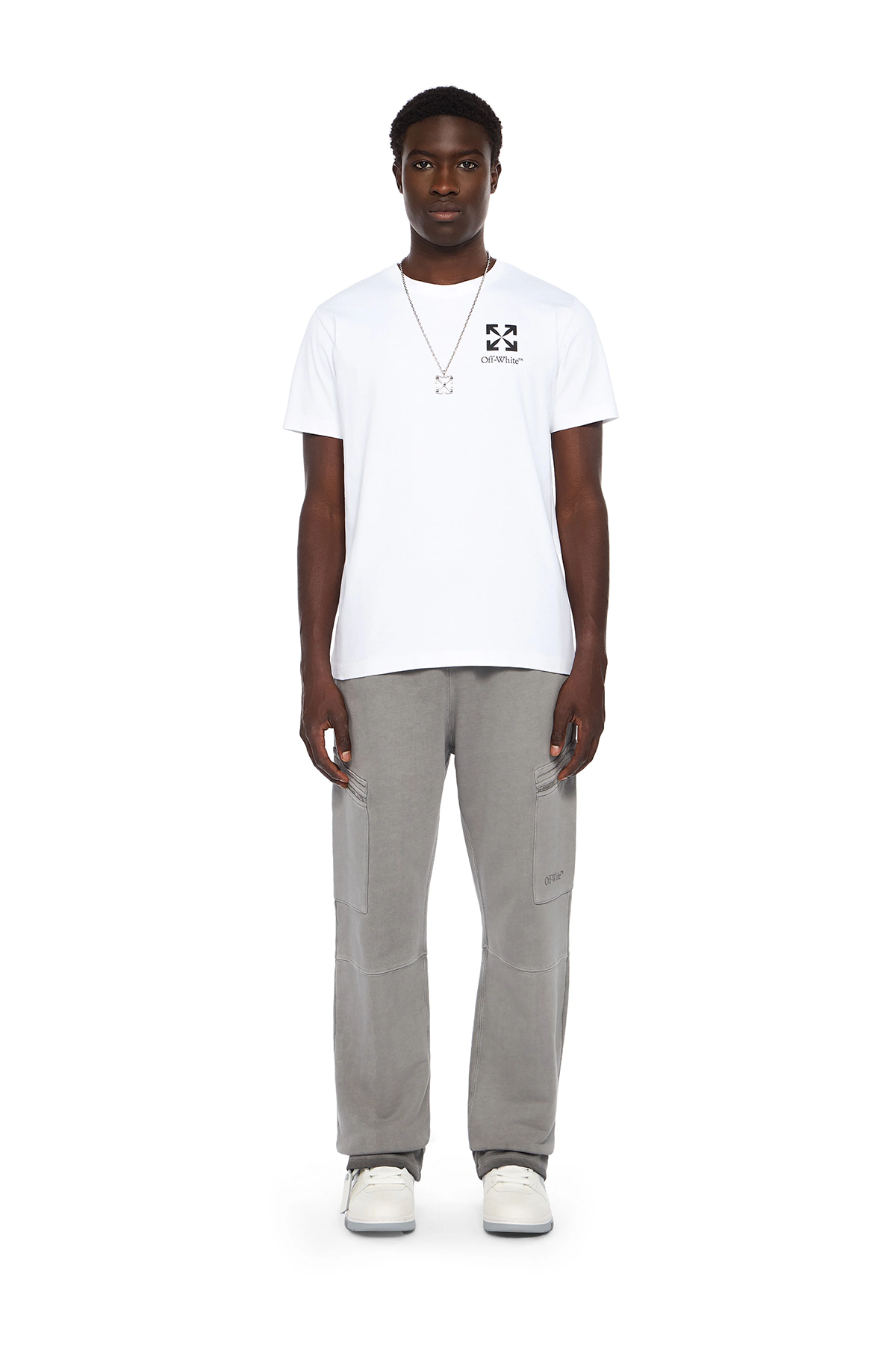 Off-White Herren Small Arrow Slim T-Shirt Weiss NATUR-WEISS Bild 2