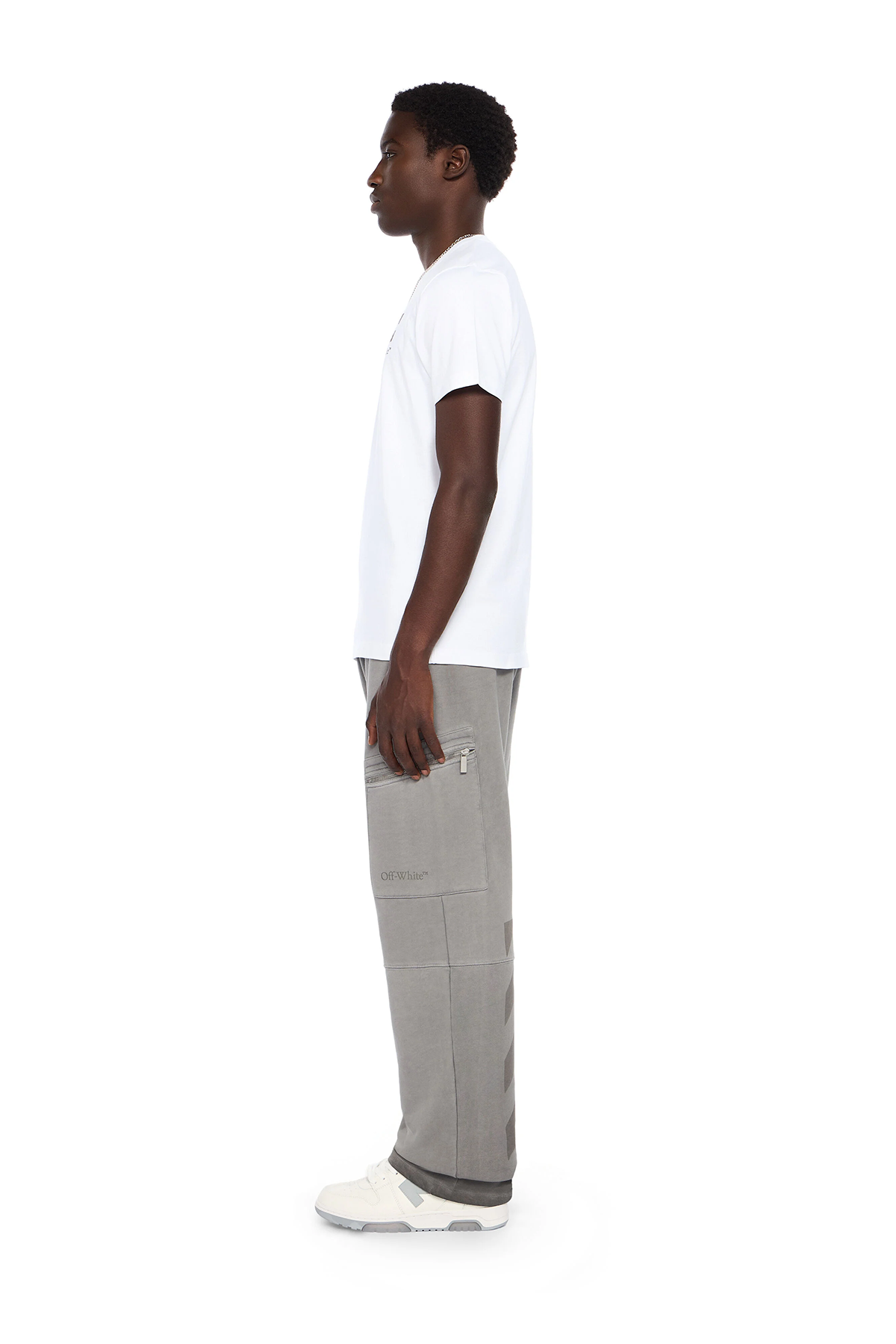 Off-White Herren Small Arrow Slim T-Shirt Weiss NATUR-WEISS Bild 3