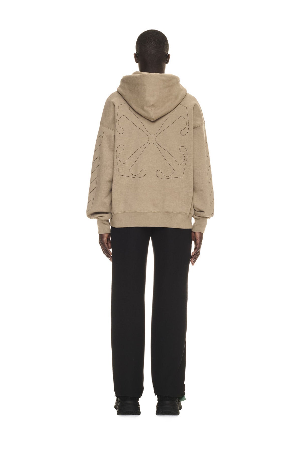 Off-White Herren Stitch Arrow Skate Hoodie Beige BEIGE Bild 3