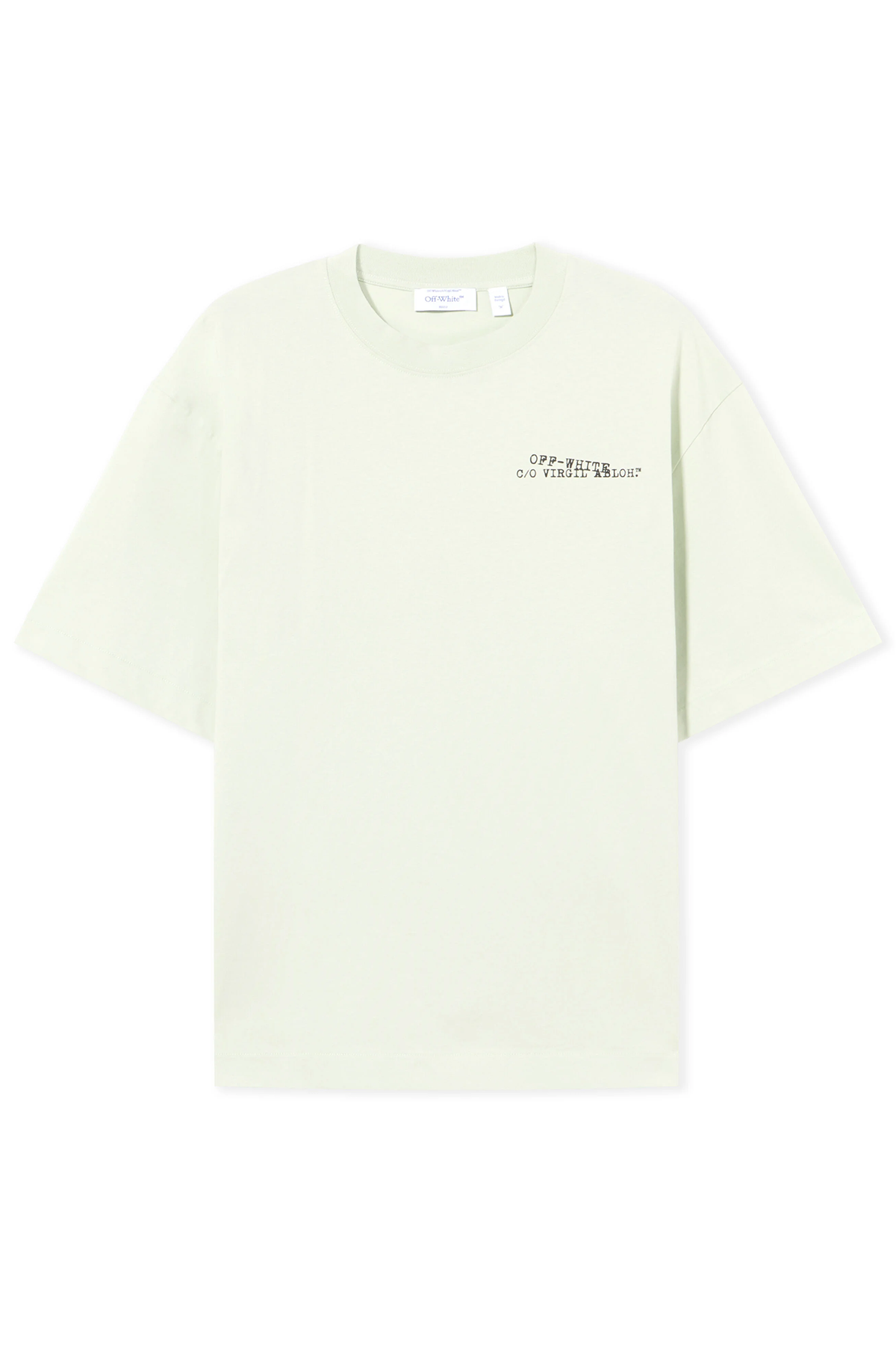 Off-White Herren Type Arrow Skate T-Shirt Fade Out Mint HELLGRÜN Bild 1