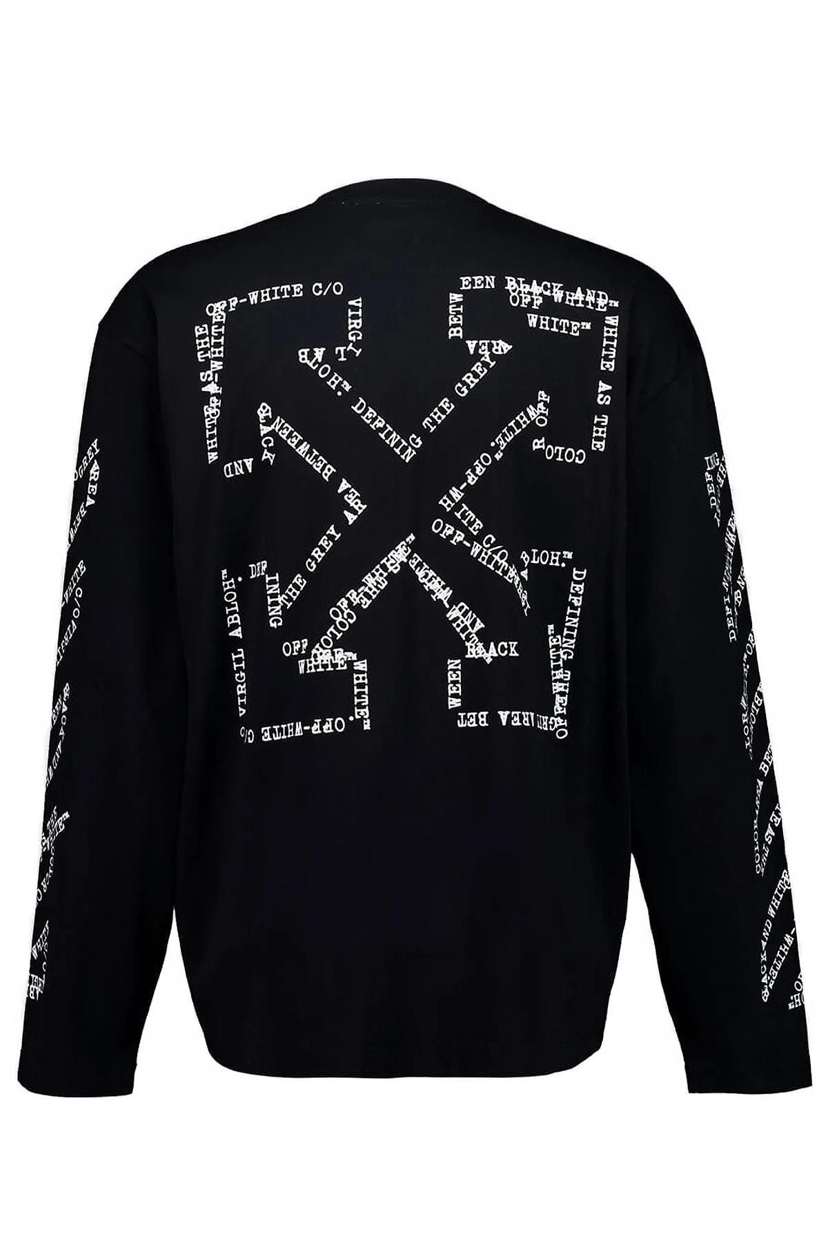 Off-White Herren Type Machine Arrow 90s Skate Langarmsnhirt Schwarz SCHWARZ Bild 2