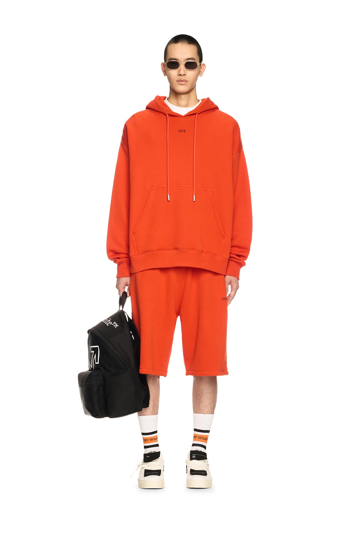 Off-White Herren Vibe Hoodie Spicy Orange ORANGE Bild 2