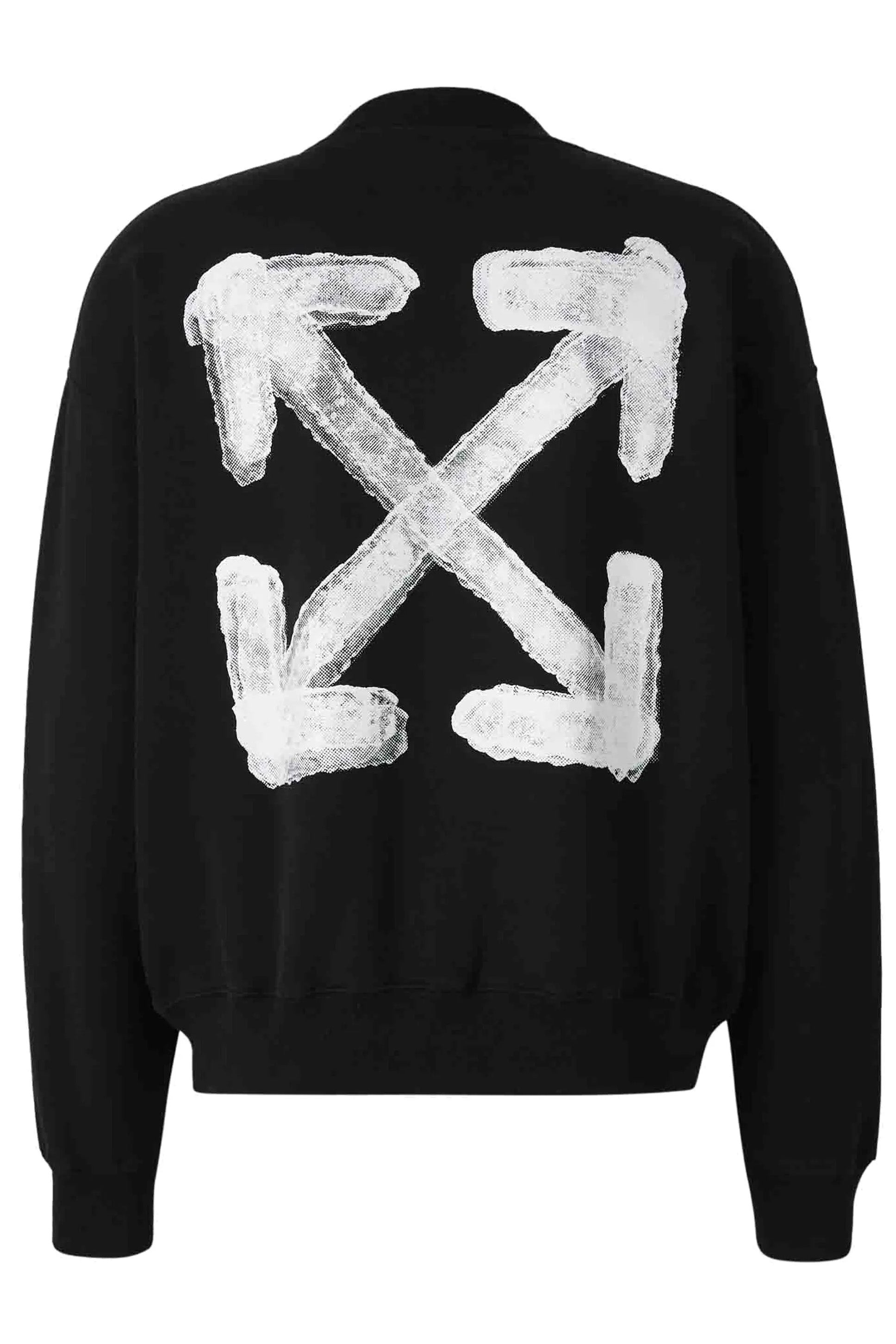 Off-White Sweatshirt SPRAY ARROW SKATE CREWNECK Schwarz/Weiß SCHWARZ SCHWARZ Bild 3