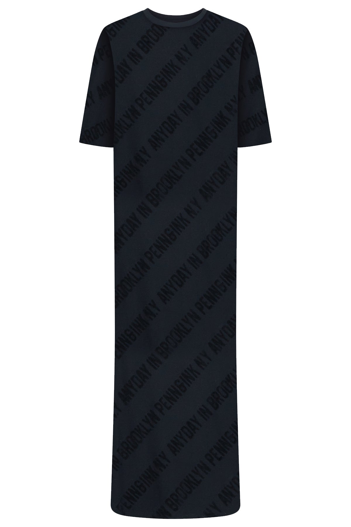 Penn & Ink N.Y Damen Maxikleid Aop Navy 55 navy Bild 1
