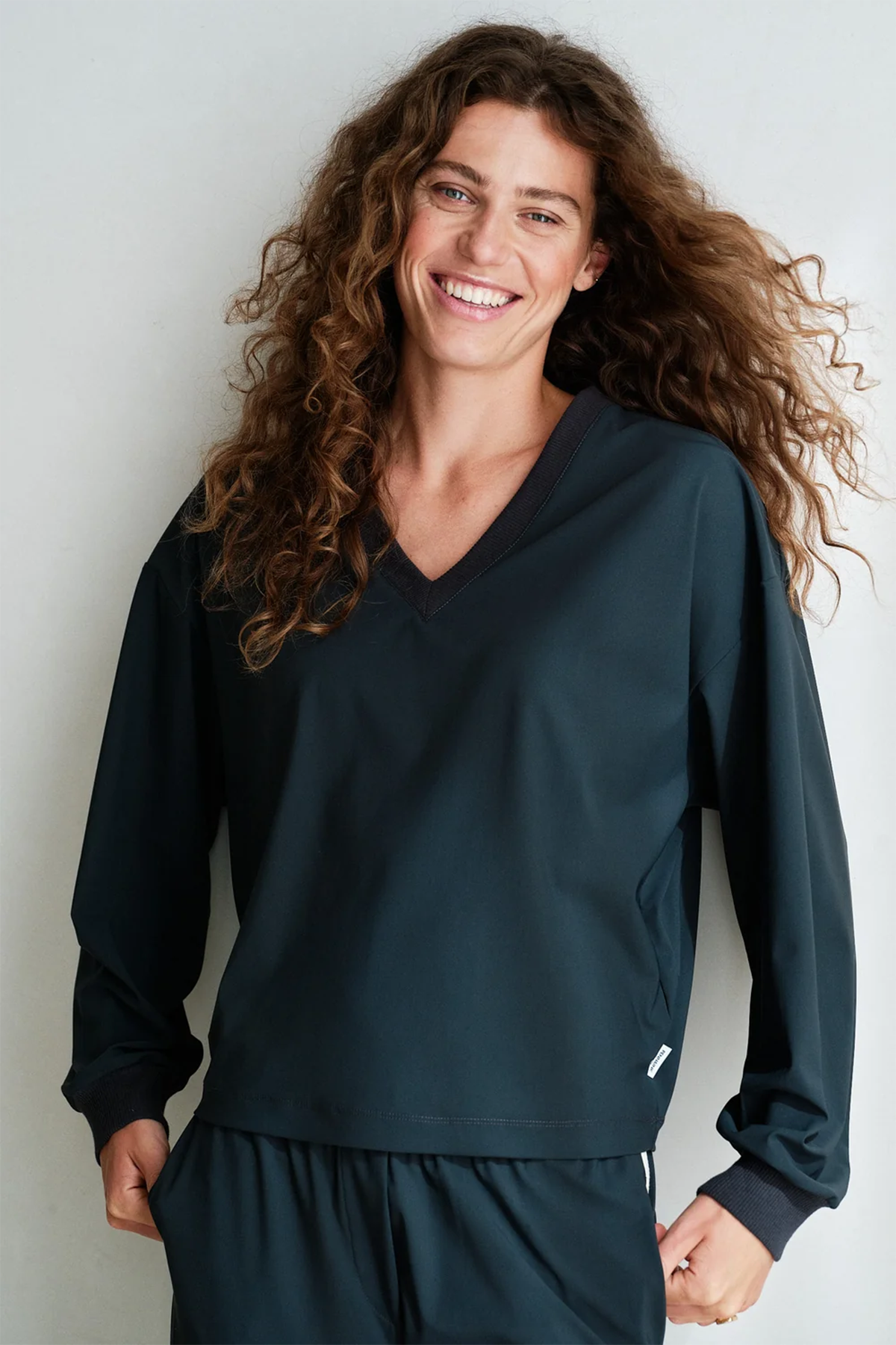 Penn & Ink N.Y Damen Pullover mit V-Ausschnitt Antra 82-antra Bild 3