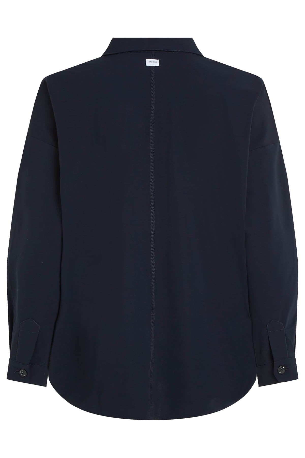 Penn & Ink N.Y Damen Schlupfbluse Magda Navy WEISS Bild 2