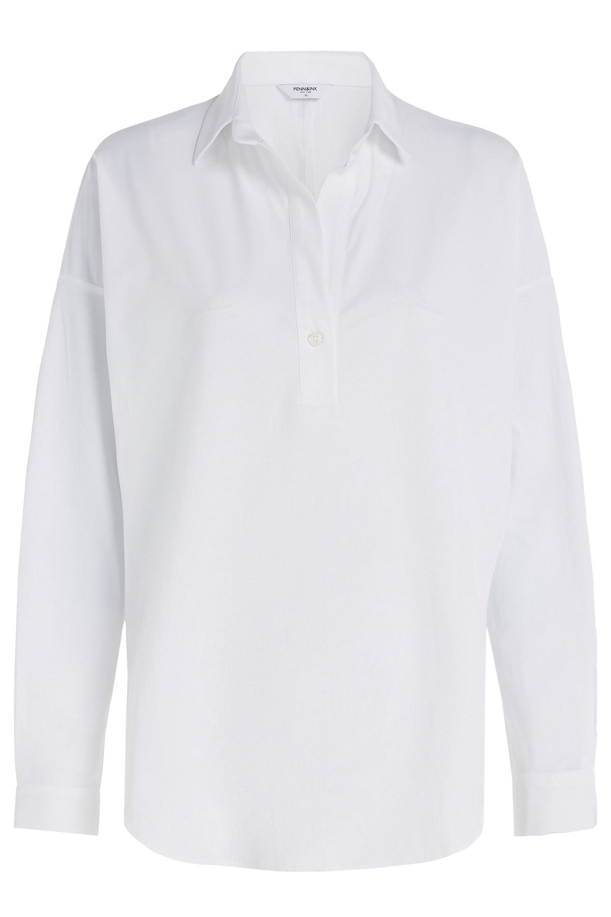 Penn & Ink N.Y Damen Schlupfbluse Magda Weiss WEISS Bild 1