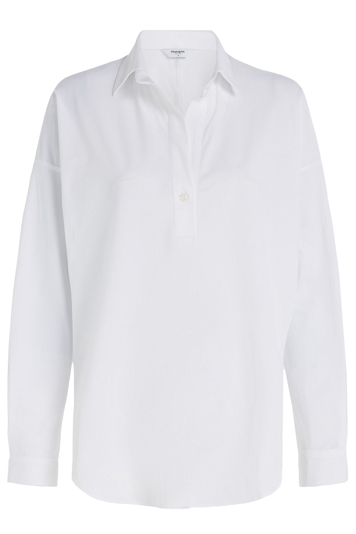 Penn & Ink N.Y Damen Schlupfbluse Magda Weiss 01 white Bild 1