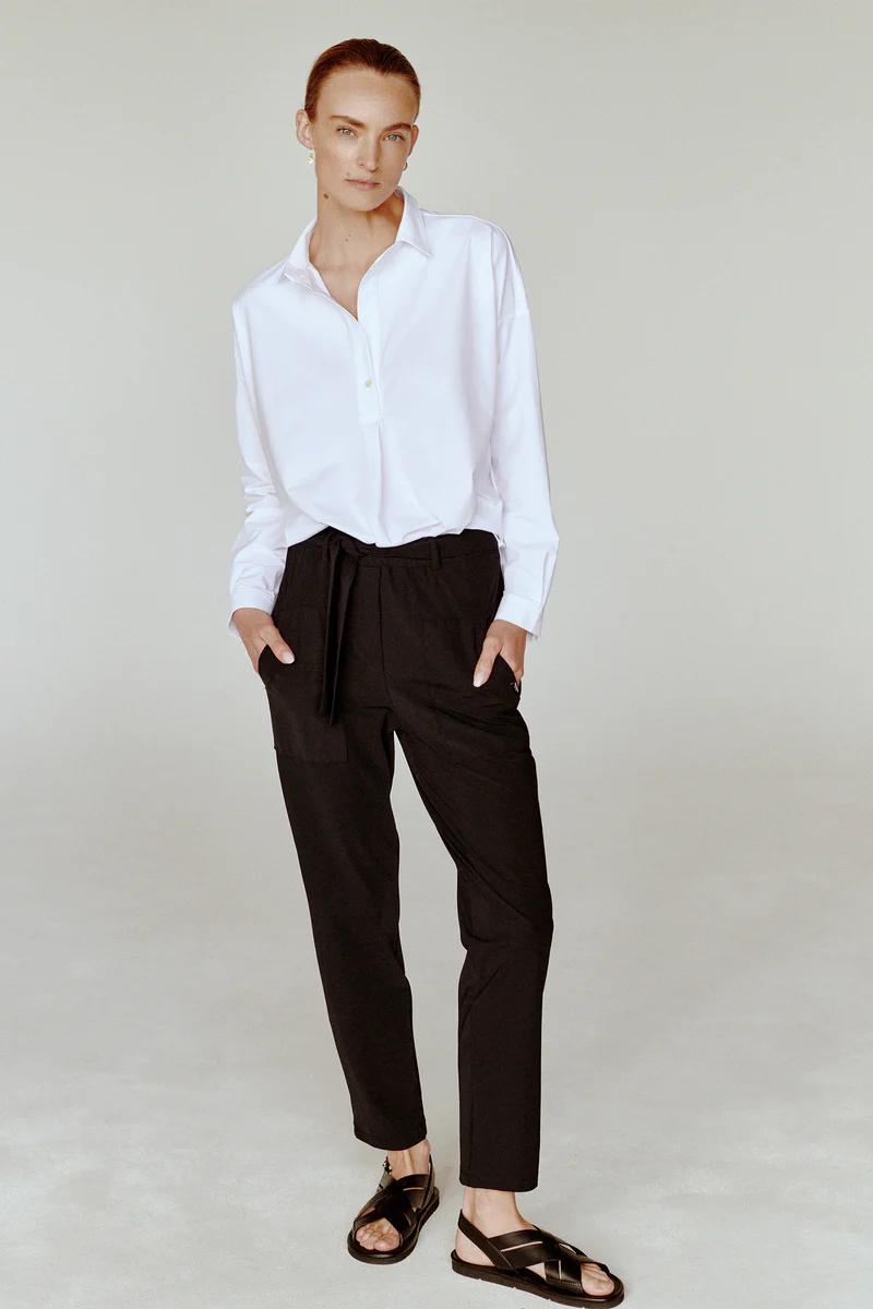 Penn & Ink N.Y Damen Schlupfbluse Magda Weiss WEISS Bild 2