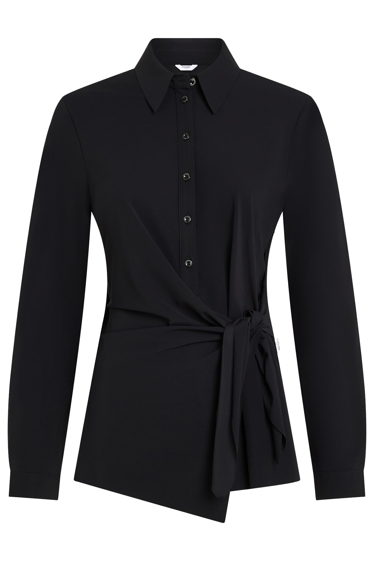 Penn & Ink N.Y Damen Stretchbluse Schwarz 90 black Bild 1