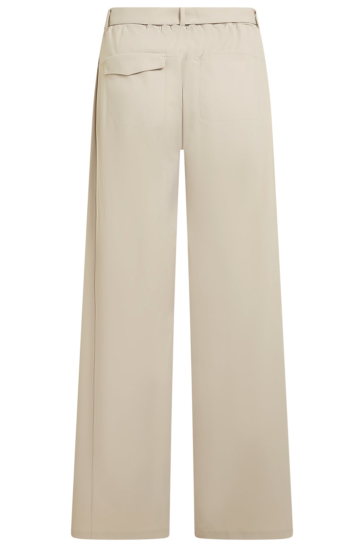 Penn & Ink N.Y Damen Stretchhose mit Bindegürtel Beige 03 sand Bild 2