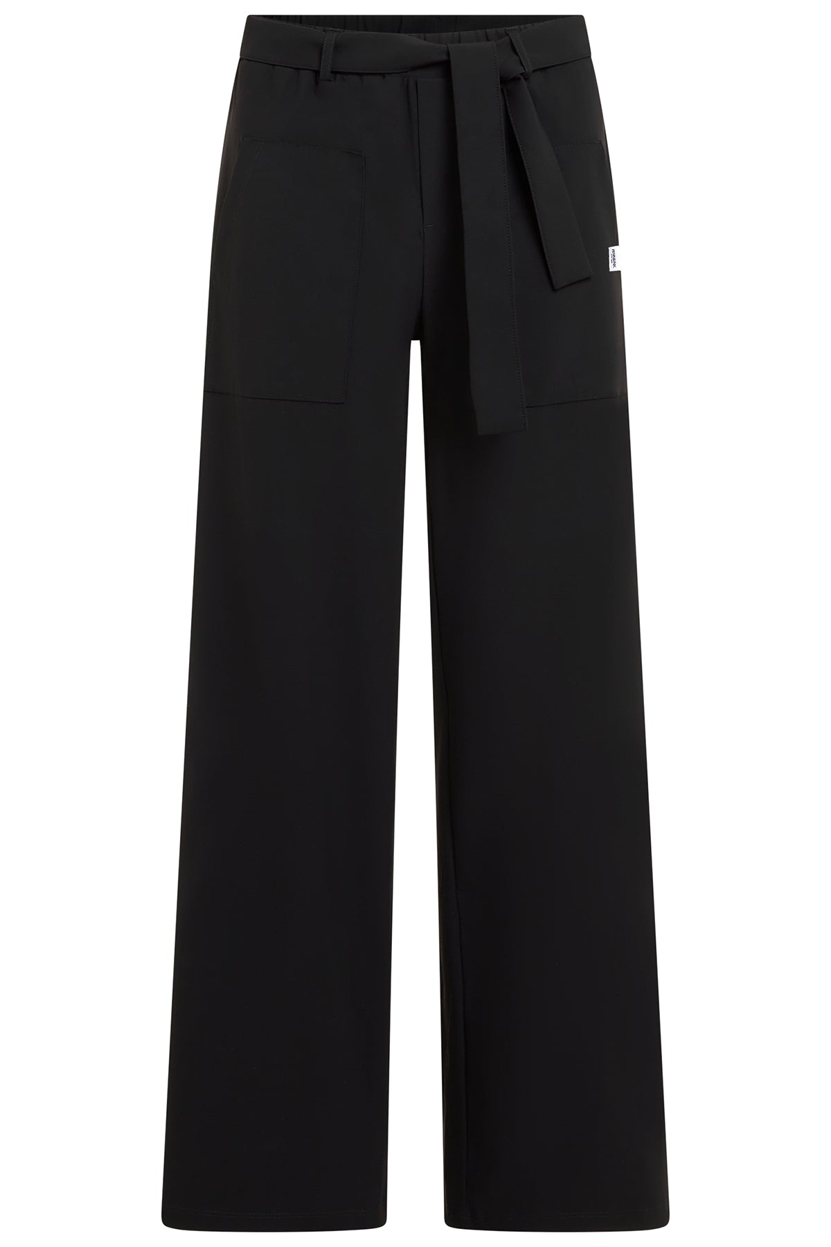 Penn & Ink N.Y Damen Stretchhose mit Bindegürtel Schwarz 90 black Bild 1