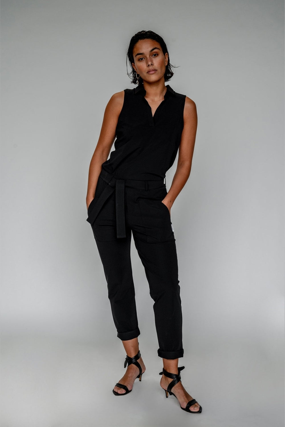 Penn & Ink N.Y Damen Stretchhose Raleigh Schwarz SCHWARZ Bild 2