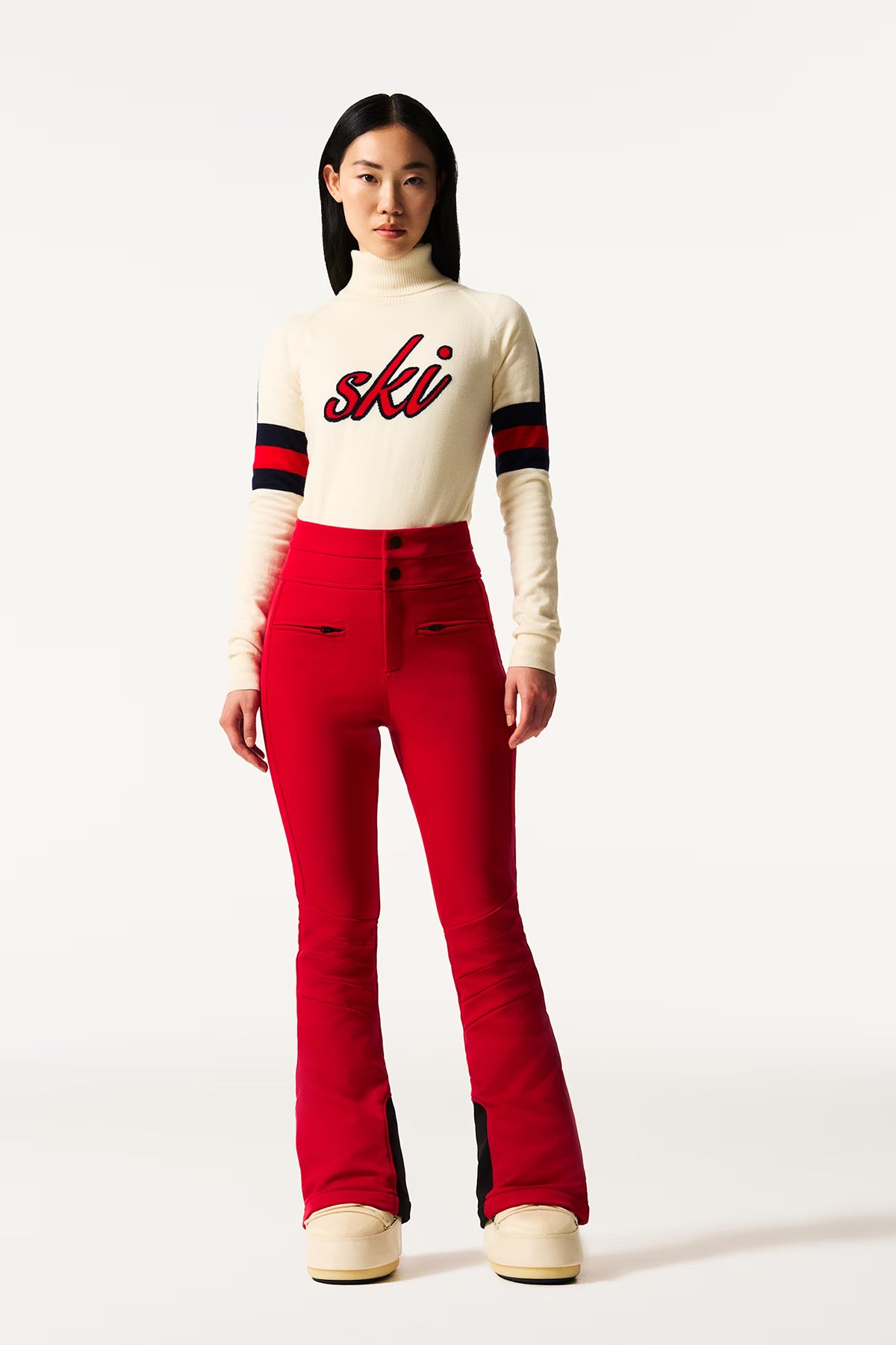 Perfect Moment Damen Skihose Aurora High Waist Rot RED Bild 2