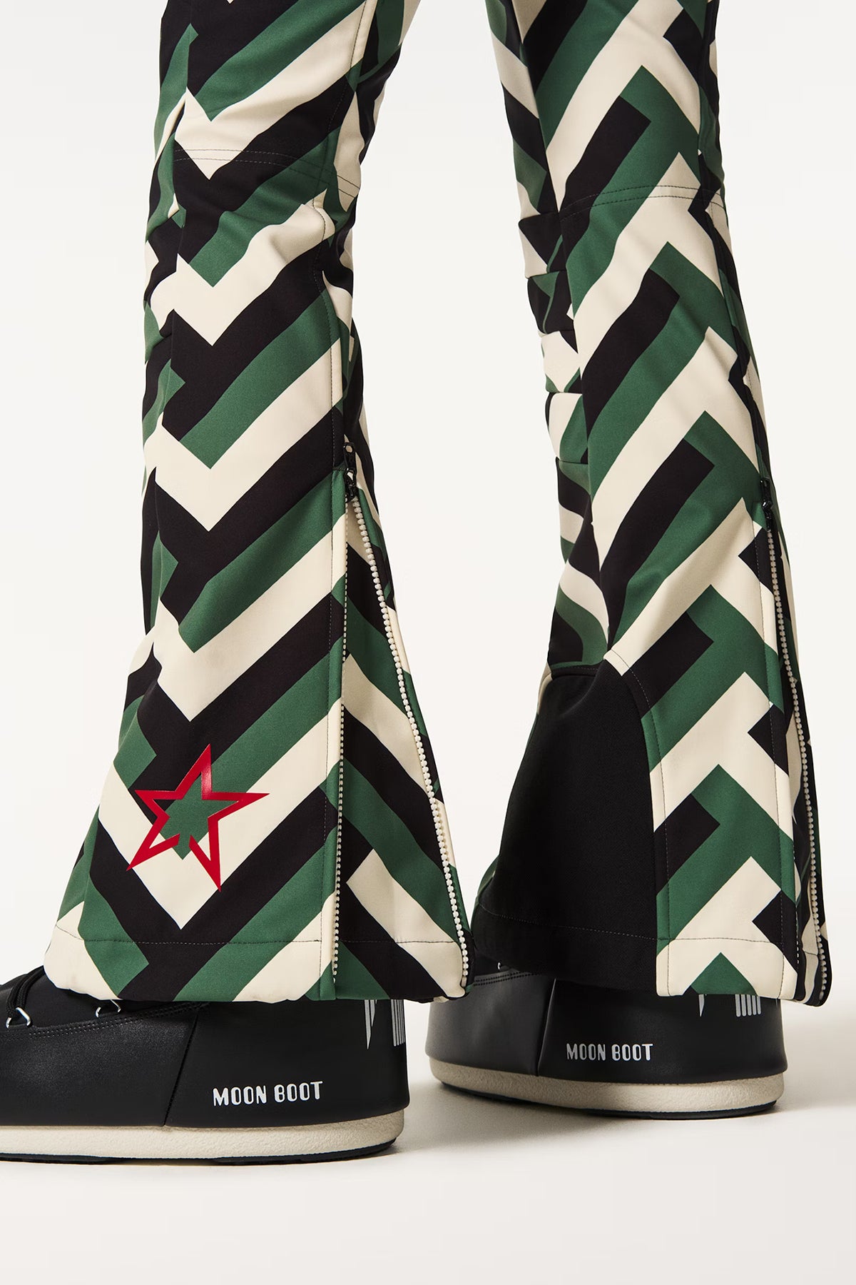 Perfect Moment Damen Skihose Aurora High Waist Waffle Print Grün waffle print - green Bild 3