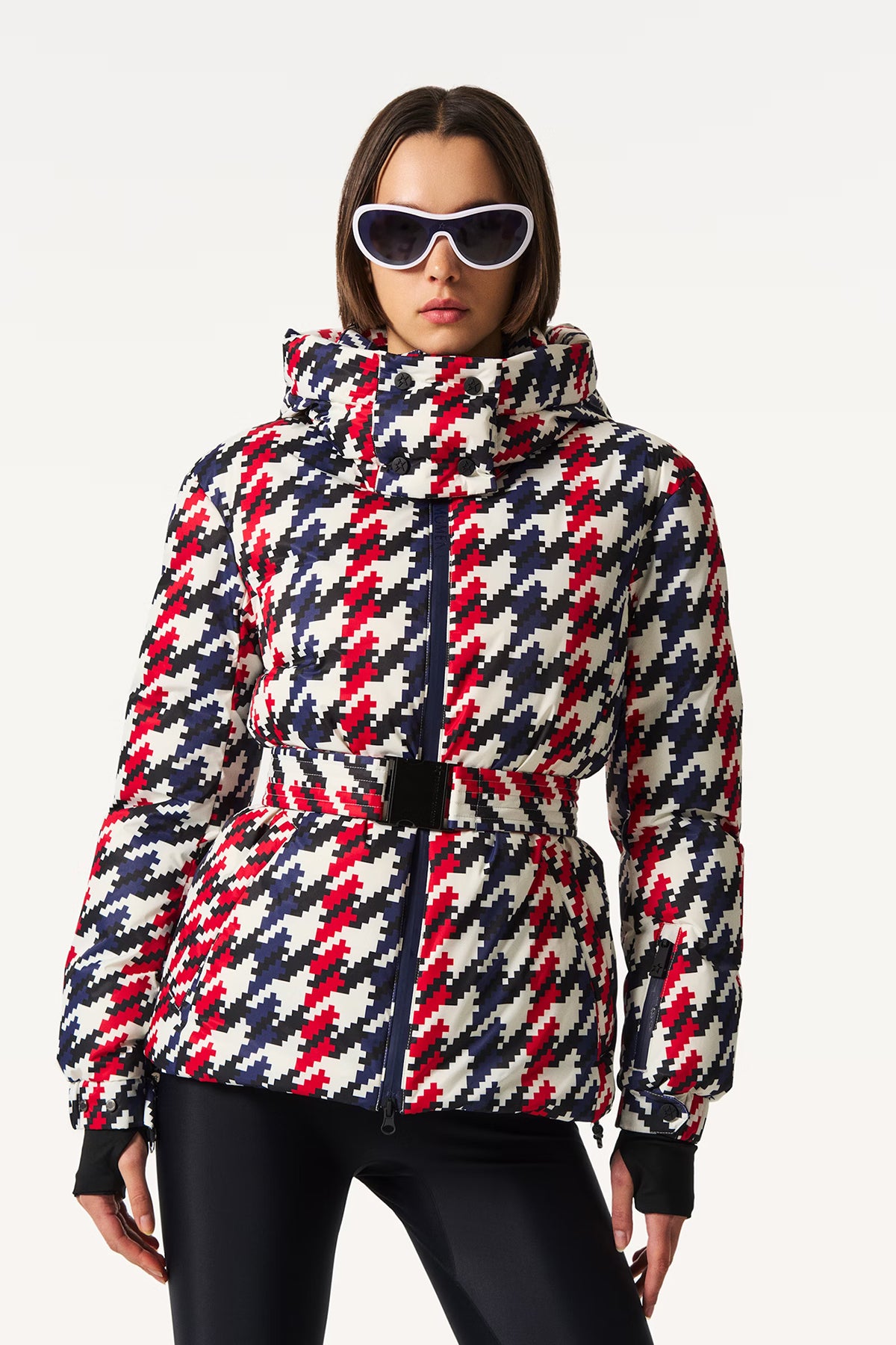 Perfect Moment Damen Skijacke Candice Rot/Blau/Weiss HOUNDSTOOTH Red/blue/white Bild 3