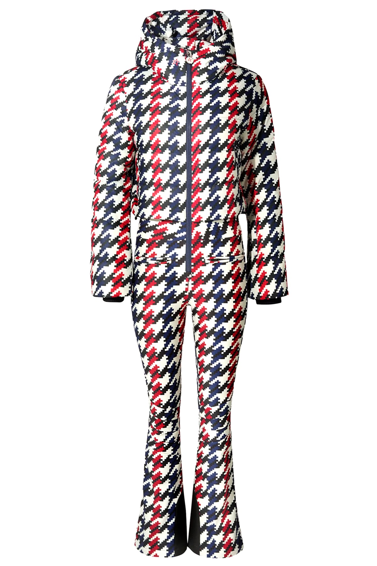 Perfect Moment Damen Skioverall Polar Flare Rot/Blau/Weiss Red/blue/white HOUNDSTOOTH Bild 1