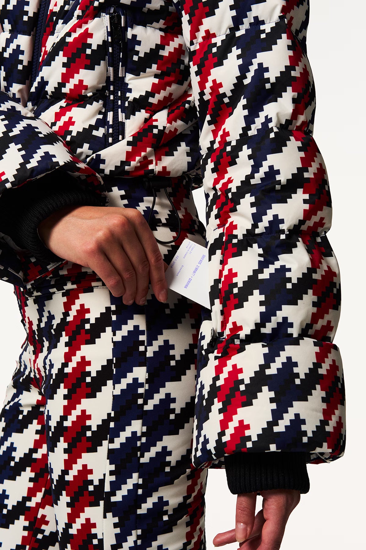 Perfect Moment Damen Skioverall Polar Flare Rot/Blau/Weiss Red/blue/white HOUNDSTOOTH Bild 4