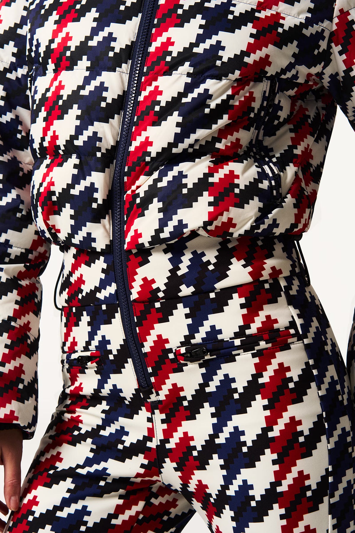 Perfect Moment Damen Skioverall Polar Flare Rot/Blau/Weiss Red/blue/white HOUNDSTOOTH Bild 5