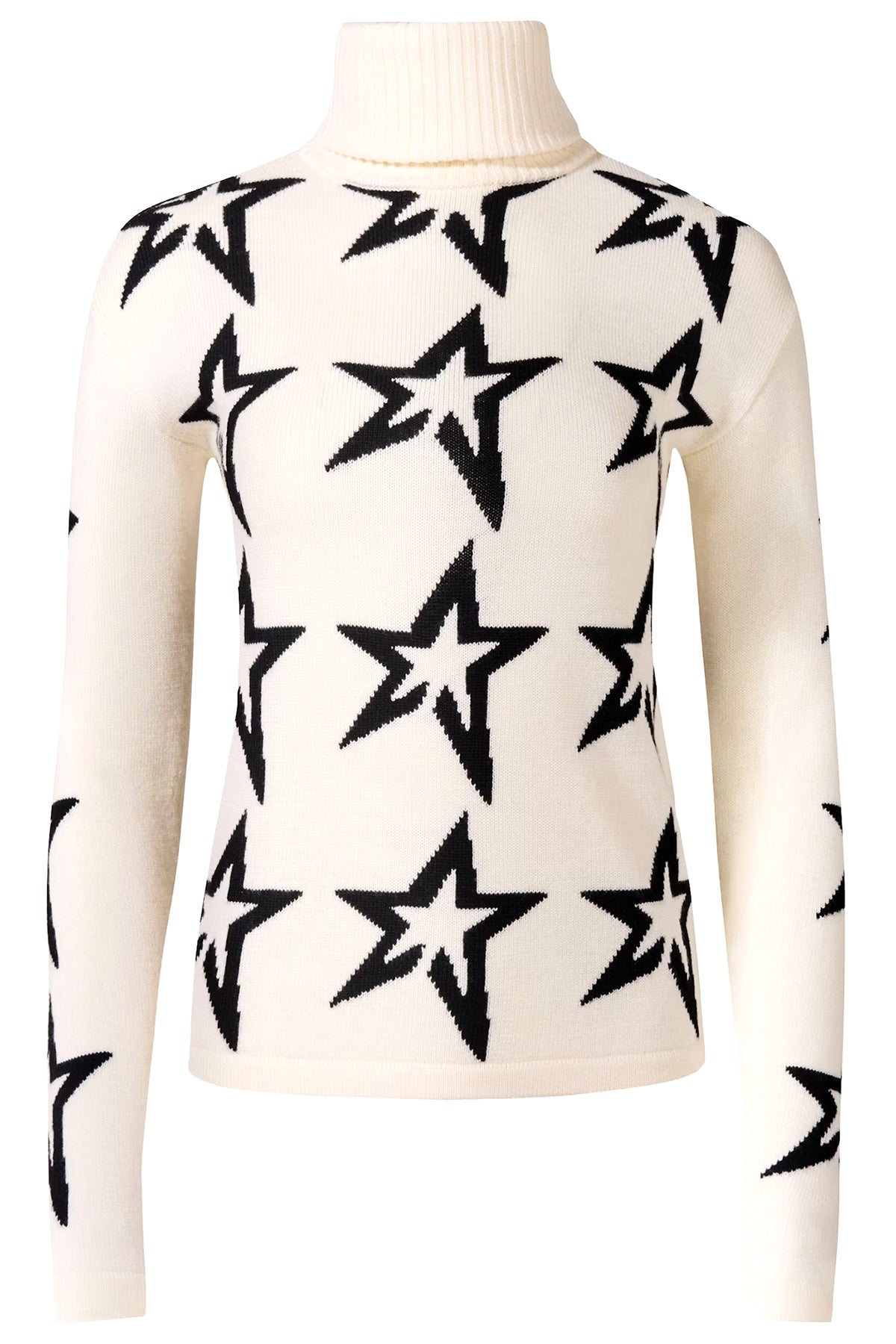 Perfect Moment Damen Strickpullover Stardust Snow White/Black Star WEISS Bild 1