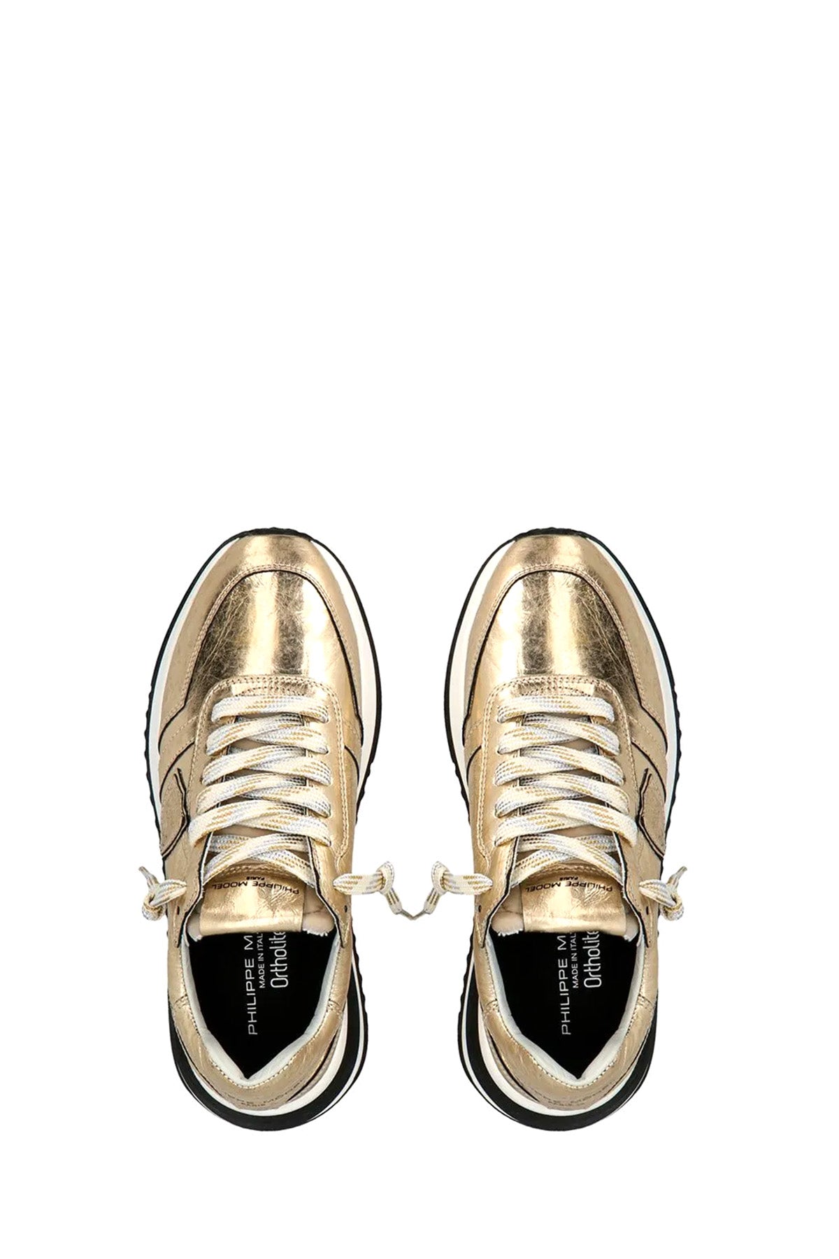 Philippe Model Damen Low Sneaker Tropez Metall Gold GOLD Bild 4