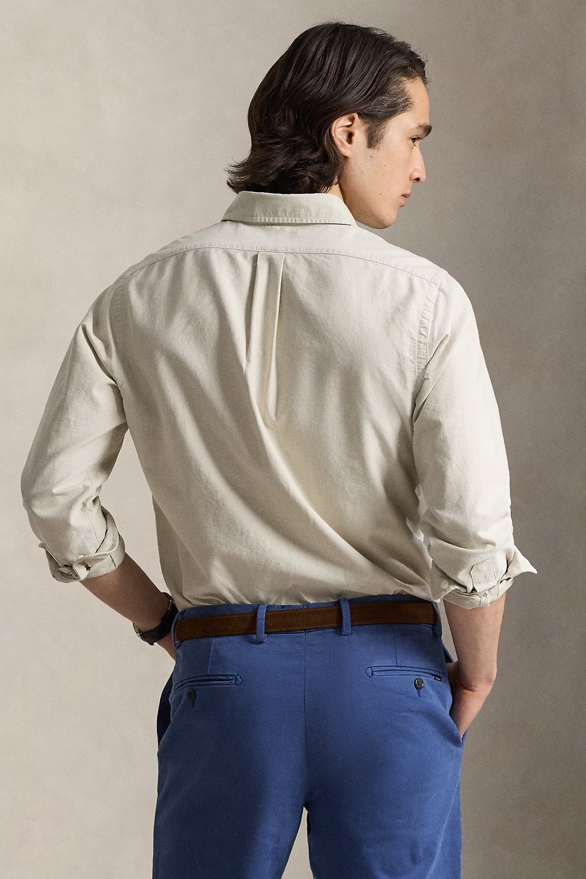 Polo Ralph Lauren Herren Custom-Fit Oxfordhemd Coastal Beige COASTAL BEIGE Bild 3