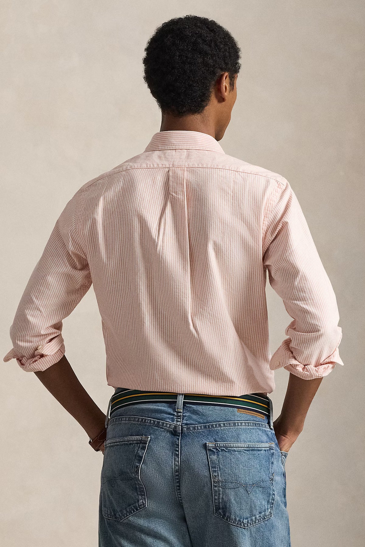 Polo Ralph Lauren Herren Custom-Fit Oxfordhemd Kona Orange/White 6636C KONA ORANGE/WHITE Bild 4