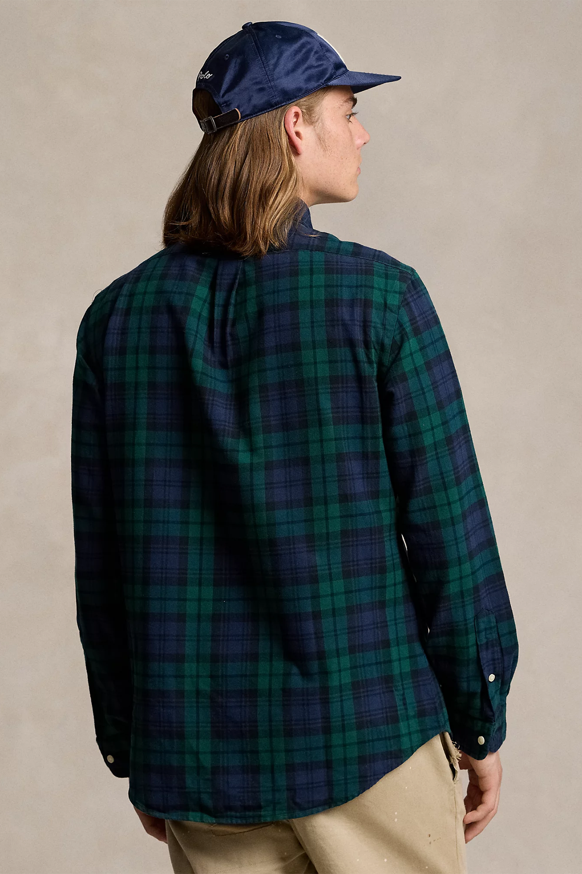 Polo Ralph Lauren Herren Custom-Fit Oxfordhemd Navy/Green Multi 5753 NAVY/GREEN MULTI Bild 4